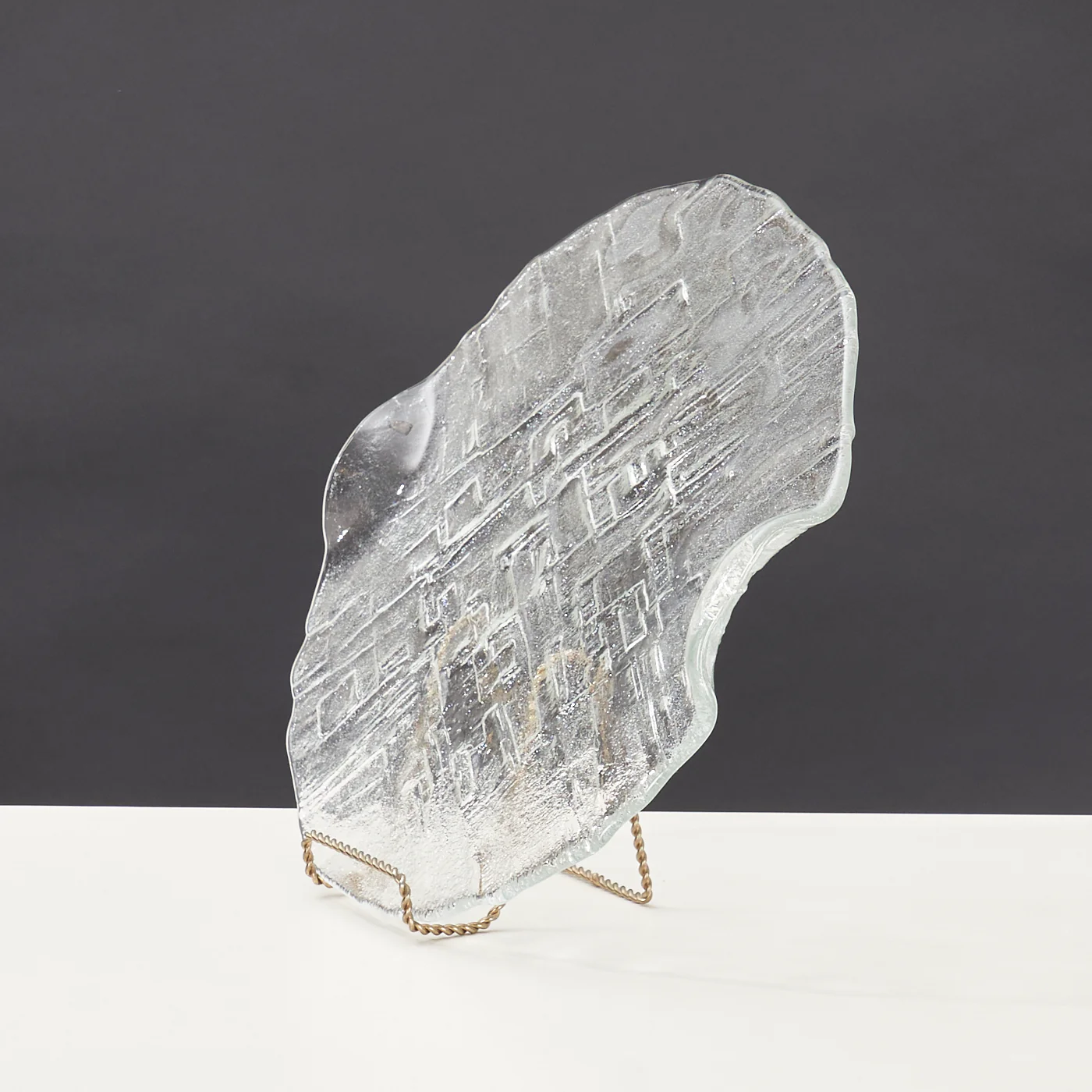 'Mesto' Glass Platter by Vaclav Zajic for Sklo Union, Czechia - Image 3
