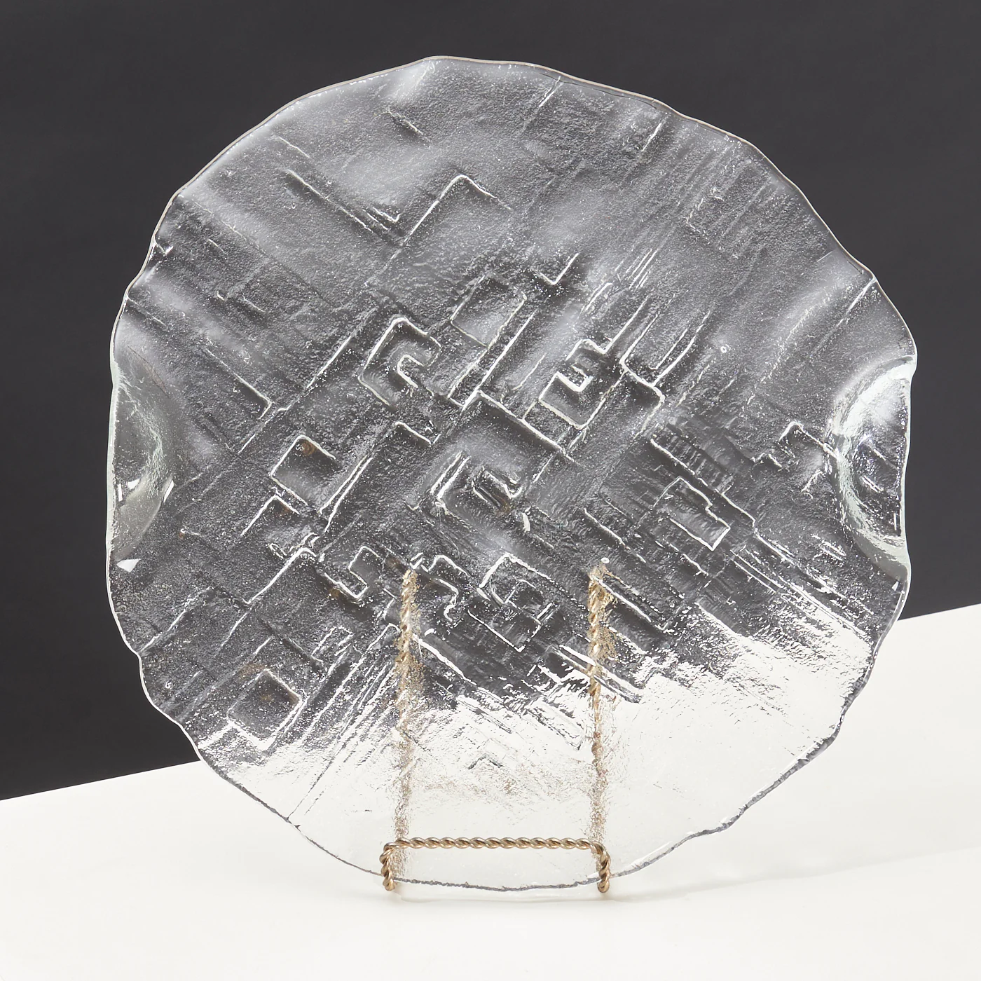 'Mesto' Glass Platter by Vaclav Zajic for Sklo Union, Czechia - Image 4