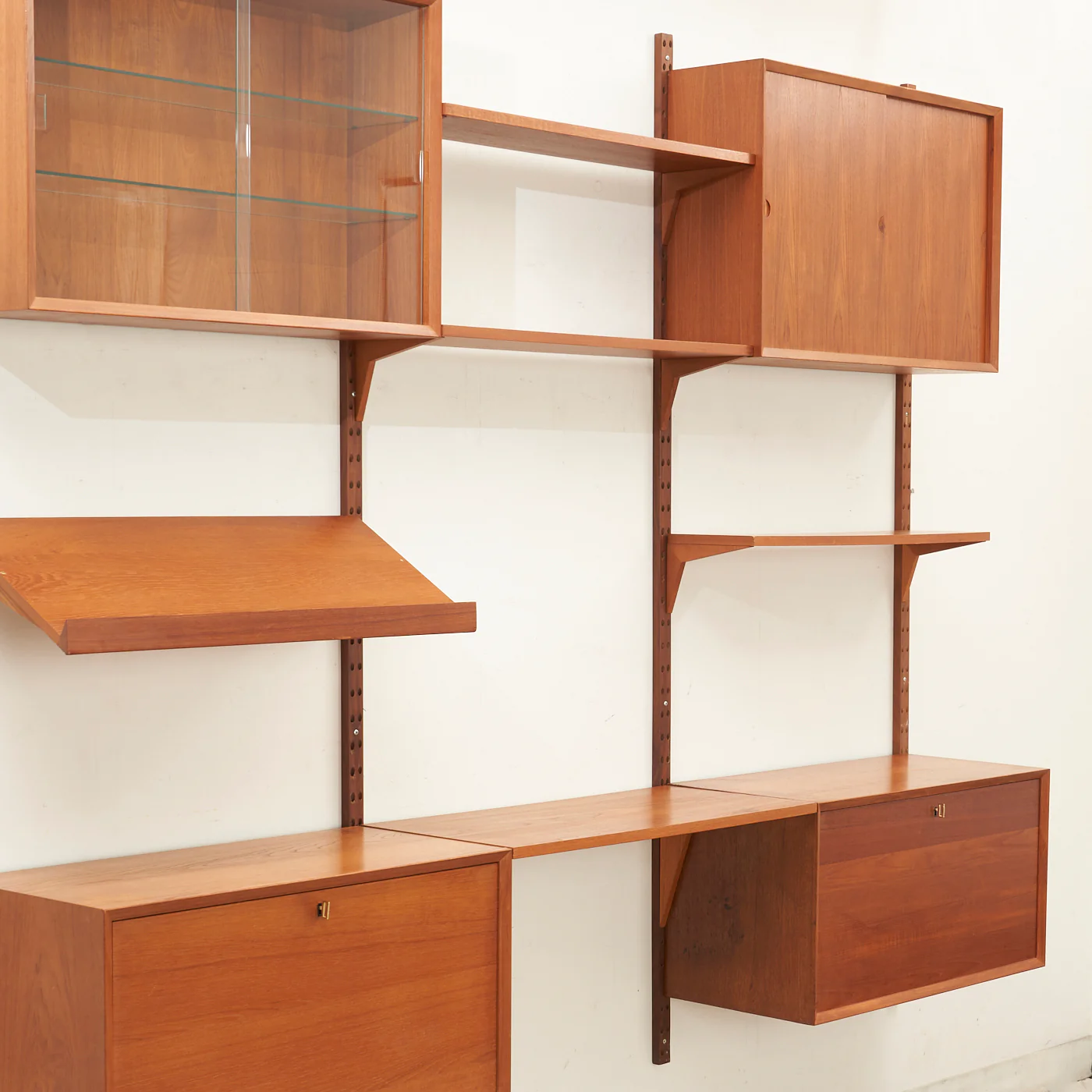 Modular Teak Wall Unit by Poul Cadovius, Denmark - Image 3