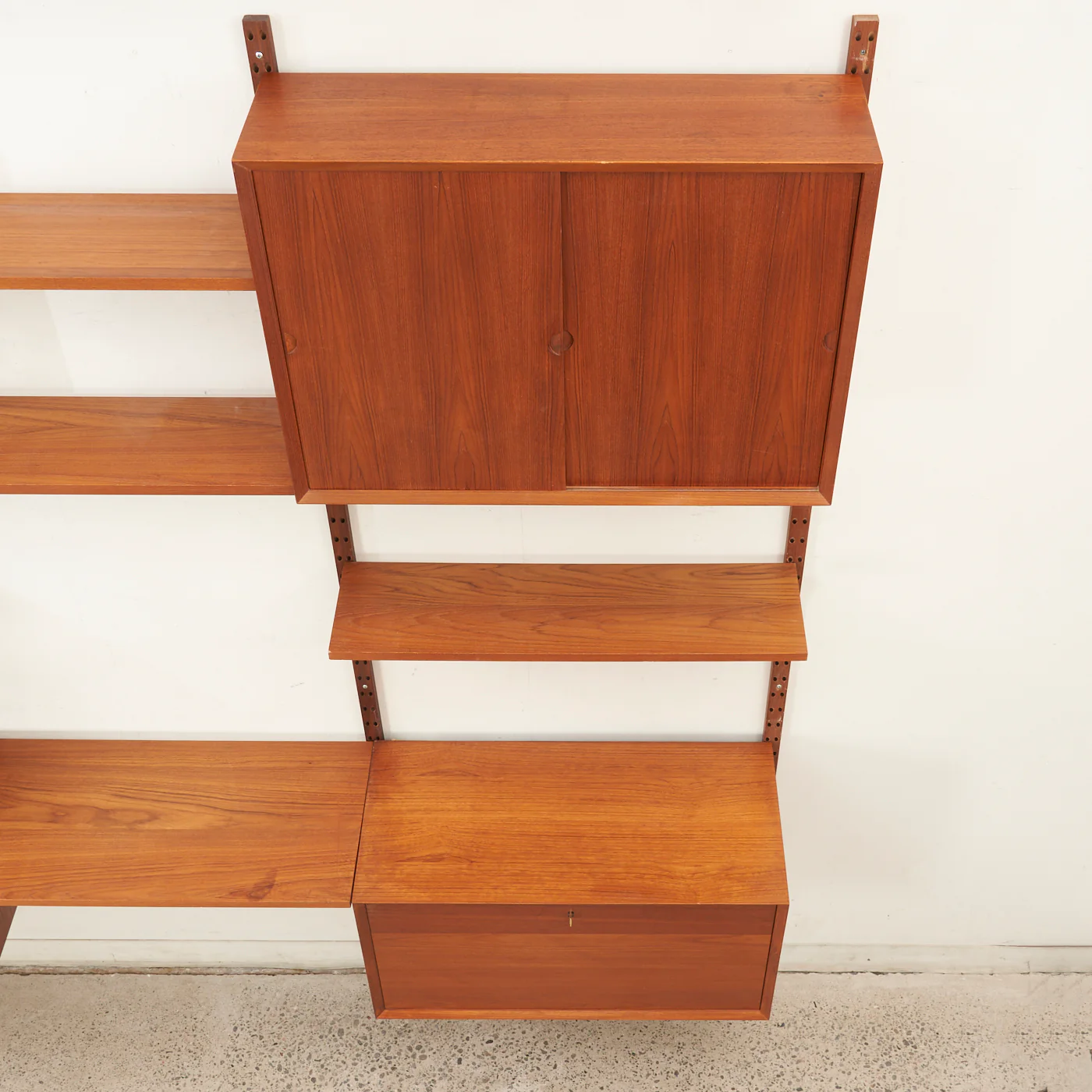 Modular Teak Wall Unit by Poul Cadovius, Denmark - Image 6