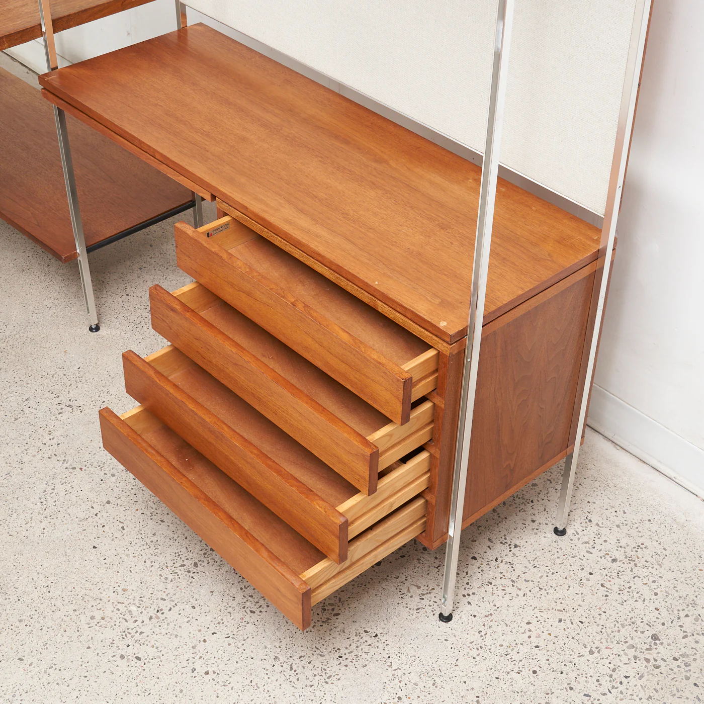 Modular Walnut Desk & Wall Unit by Hugh Acton - Image 9
