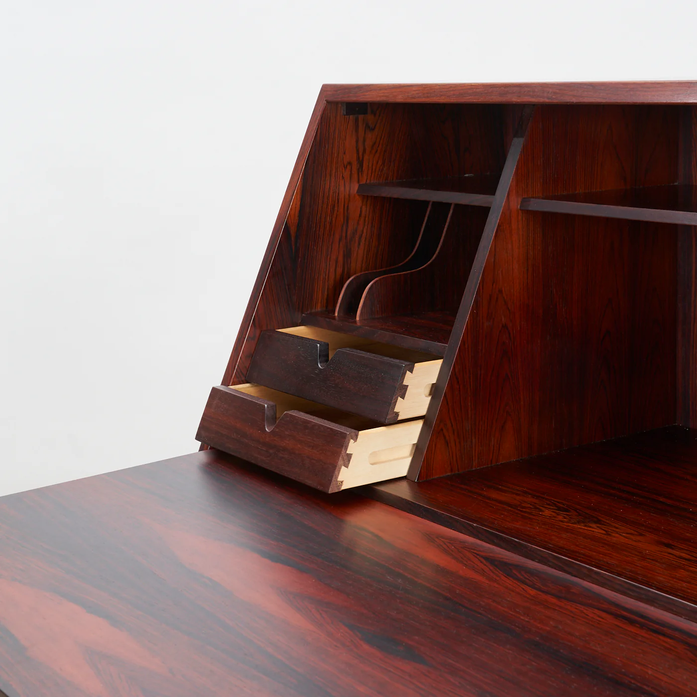 'Nr. 68' Rosewood Secretary by Arne Wahl Iversen for Vinde Møbelfabrik, Denmark - Image 12