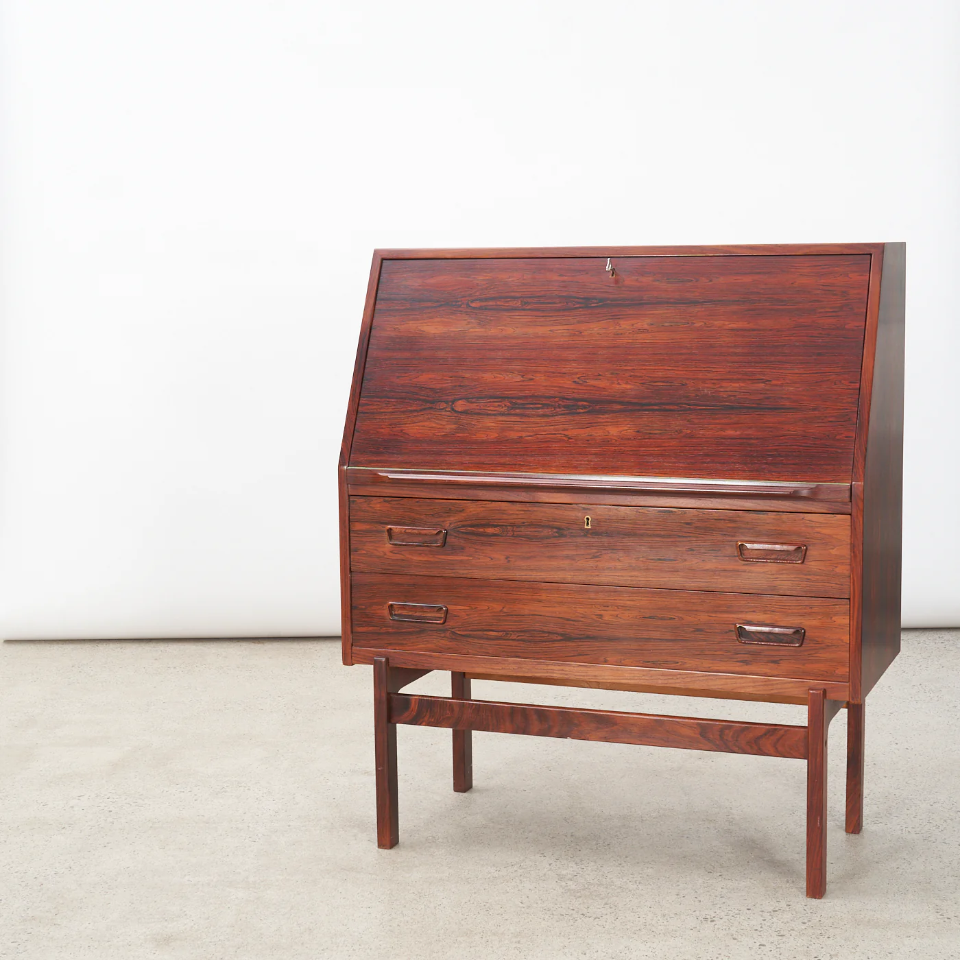 'Nr. 68' Rosewood Secretary by Arne Wahl Iversen for Vinde Møbelfabrik, Denmark - Image 15