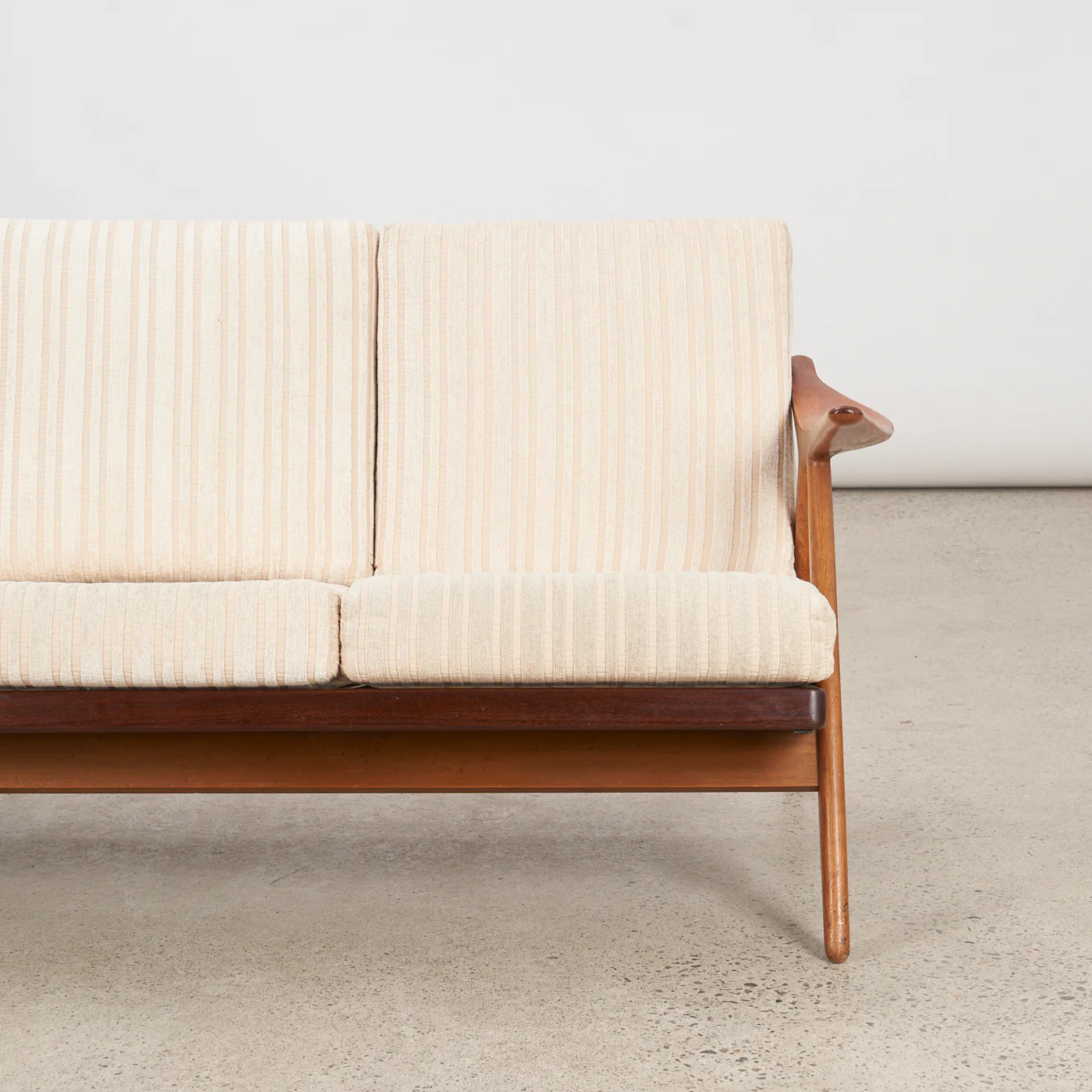 Oak & Teak 3 Seater Sofa by Arne Hovmand-Olsen for Komfort, Denmark - Image 11