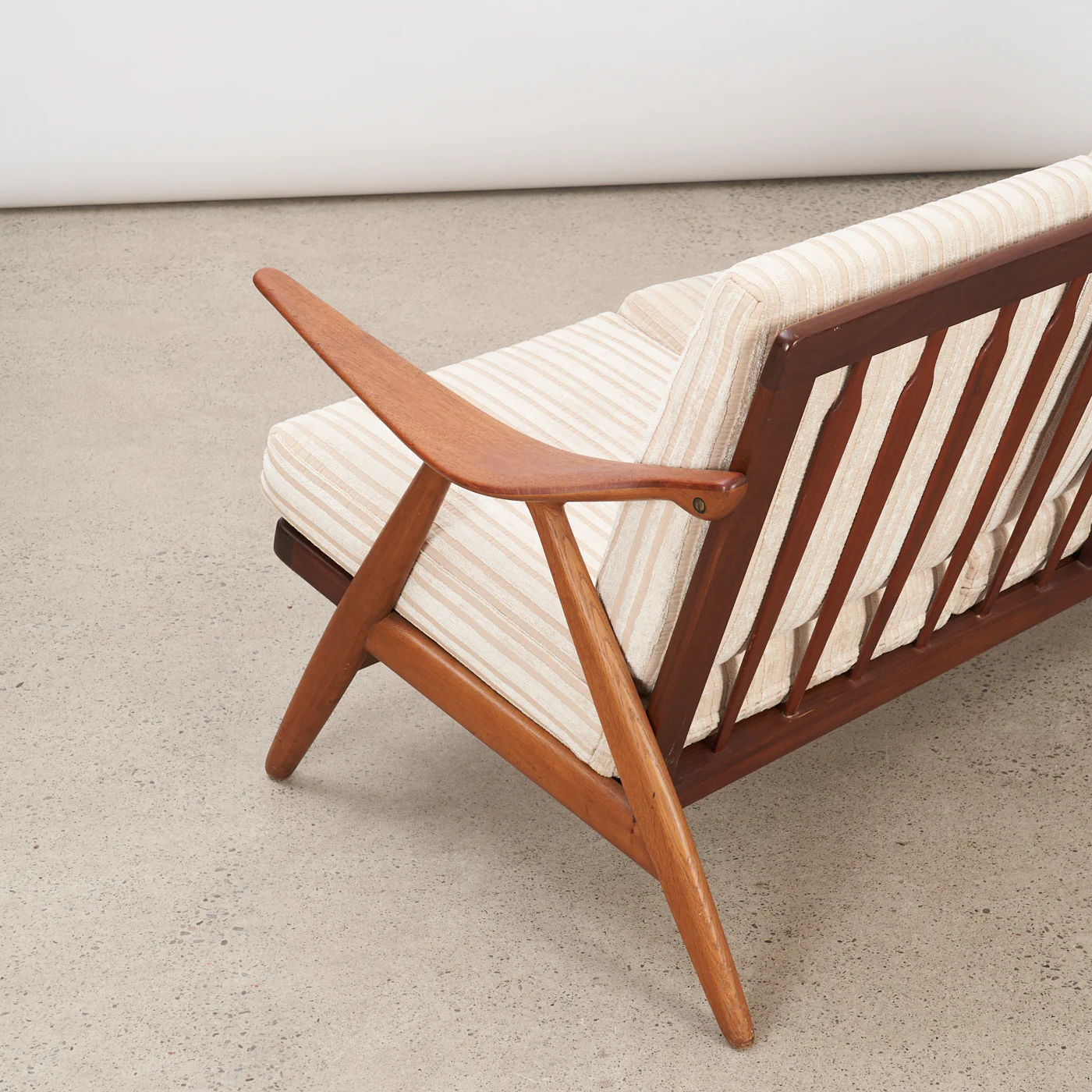 Oak & Teak 3 Seater Sofa by Arne Hovmand-Olsen for Komfort, Denmark - Image 3