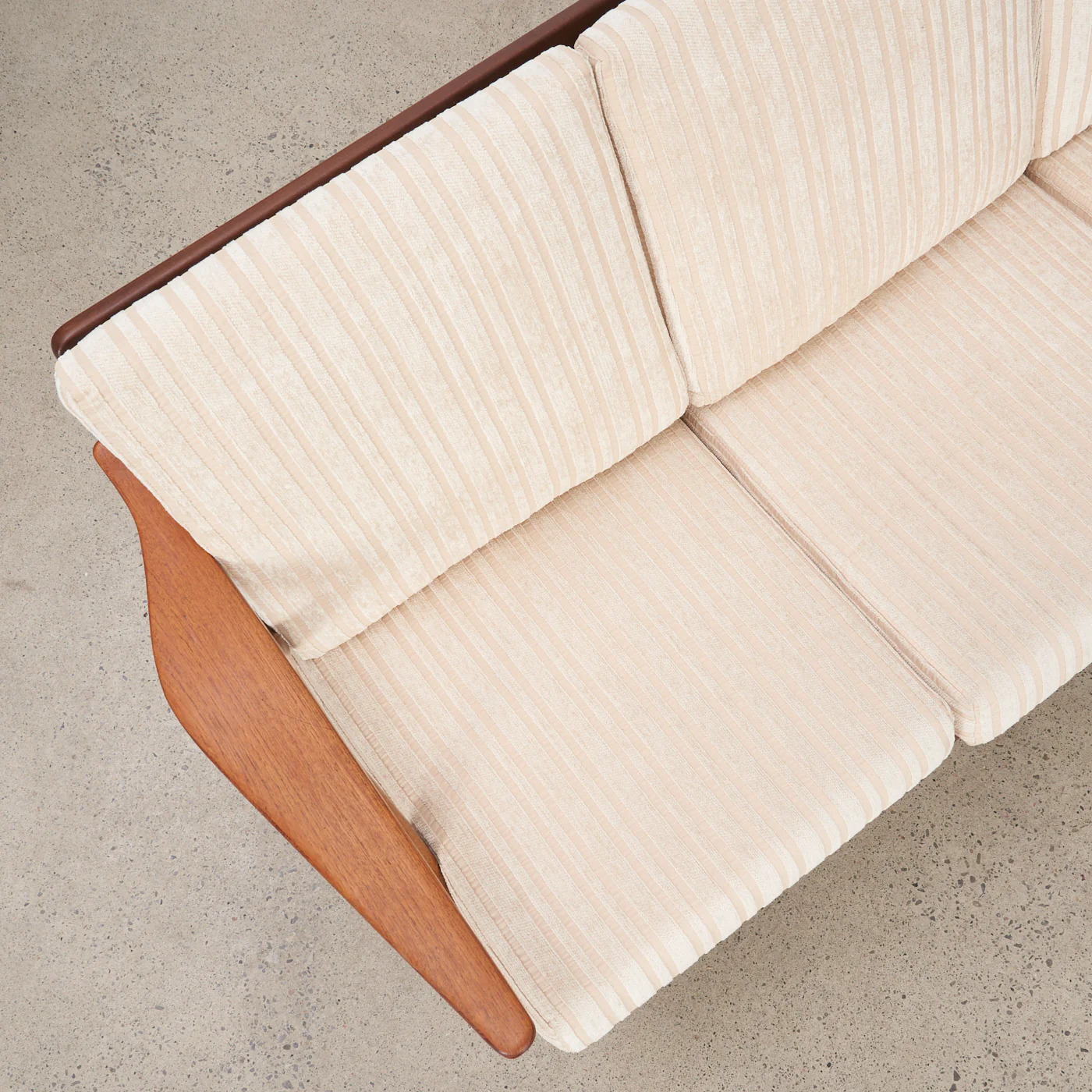 Oak & Teak 3 Seater Sofa by Arne Hovmand-Olsen for Komfort, Denmark - Image 6