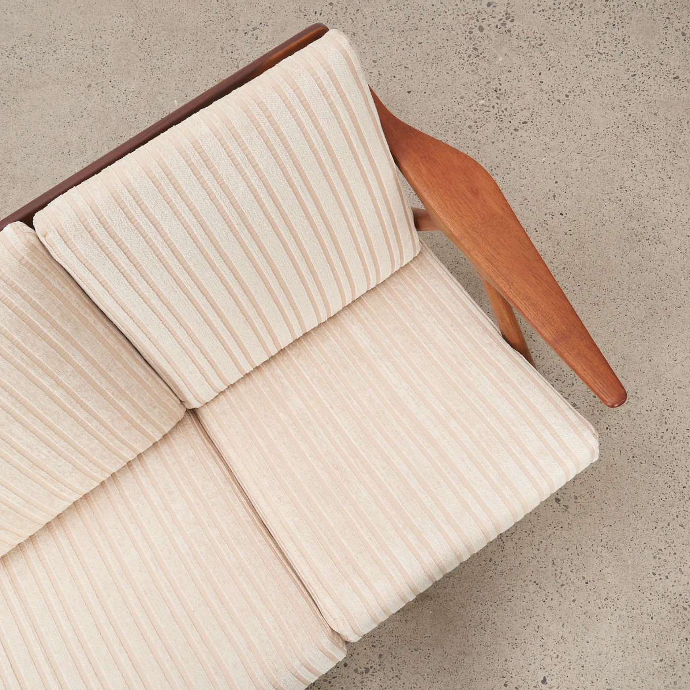 Oak & Teak 3 Seater Sofa by Arne Hovmand-Olsen for Komfort, Denmark - Image 8