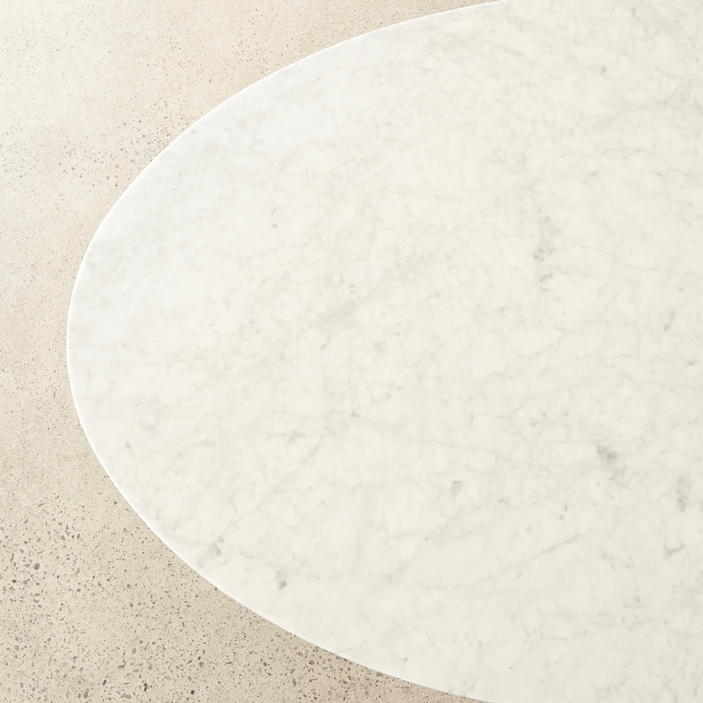 Oval Florence Knoll Table in Marble - Image 4