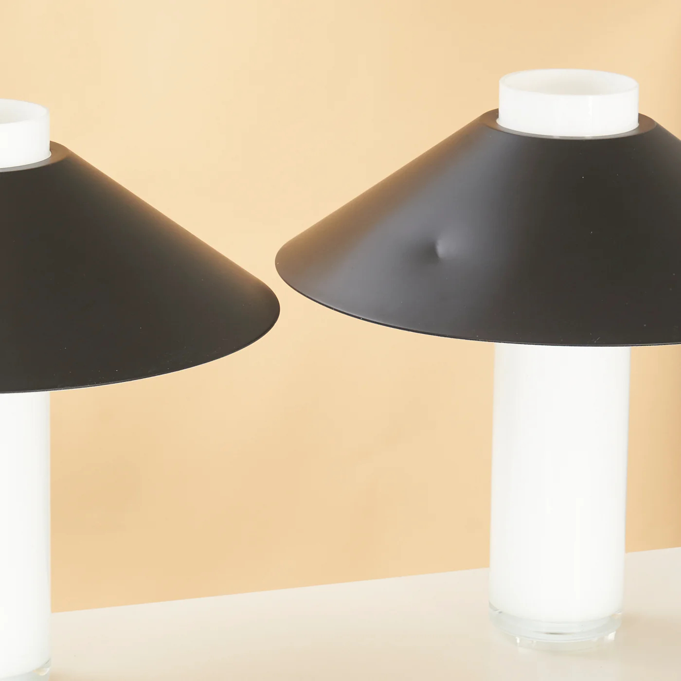Pair of A-858 Table Lamps by Glashütte, Germany - Image 8
