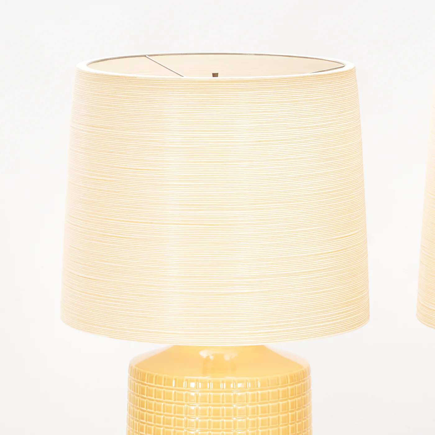 Pair of Large Yellow Lotte Lamps - Image 3