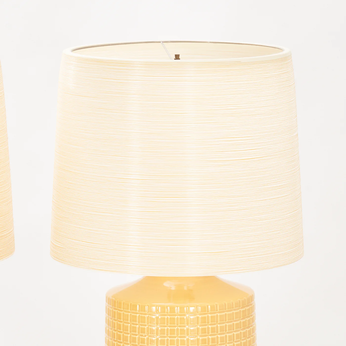 Pair of Large Yellow Lotte Lamps - Image 5
