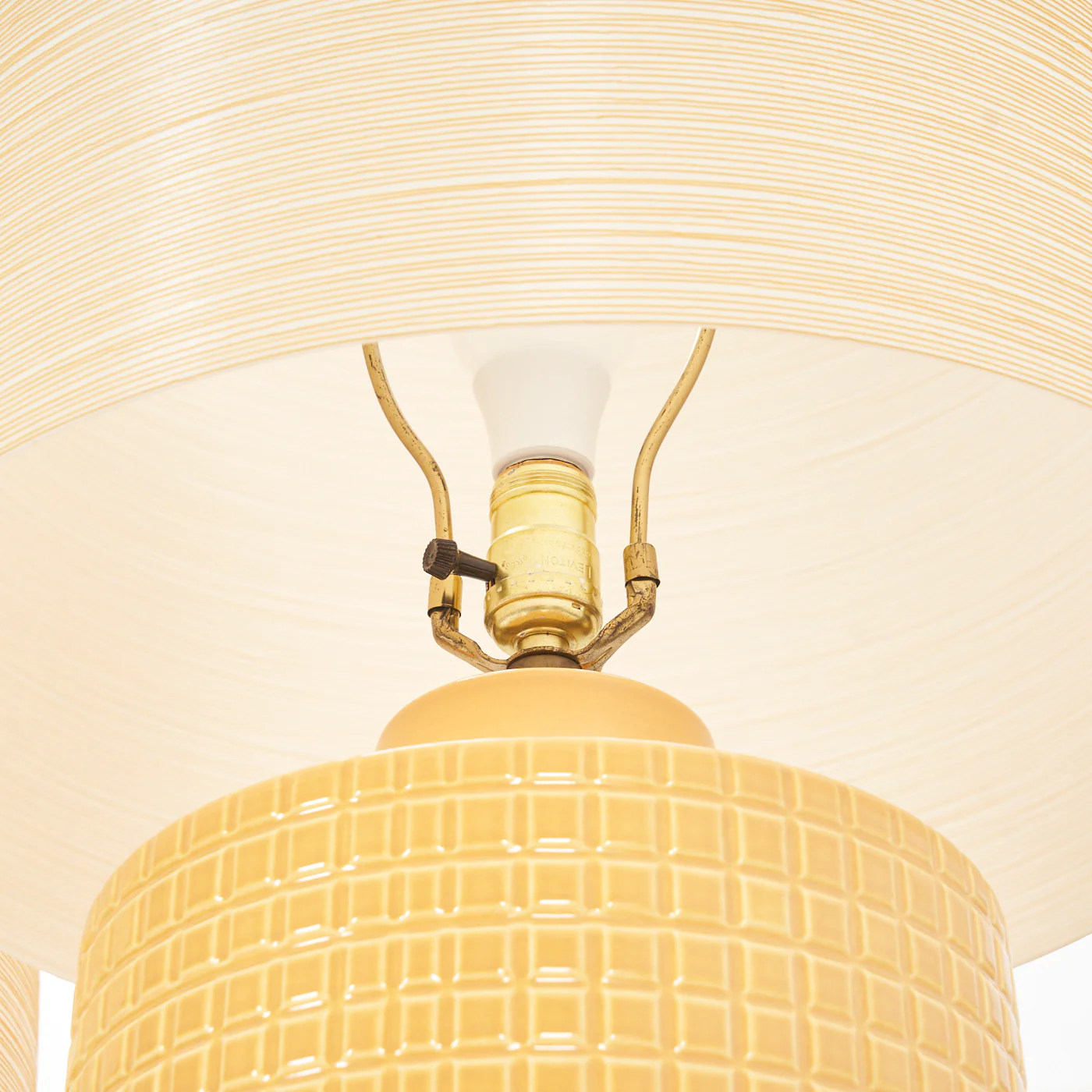Pair of Large Yellow Lotte Lamps - Image 7