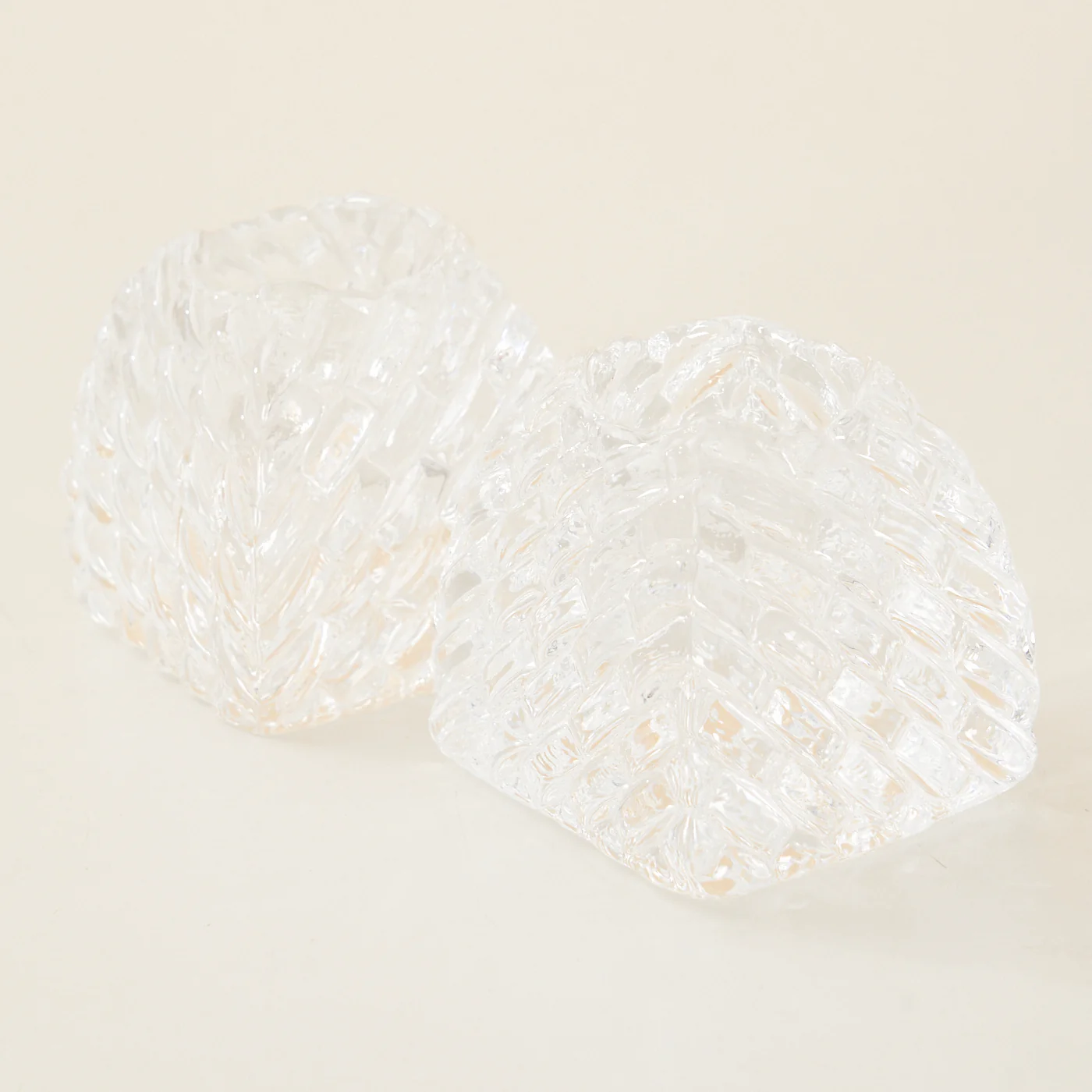 Pair of 'Solitaire' Votive Glass Candle Holders by Kjell Engman for Kosta Boda - Image 5