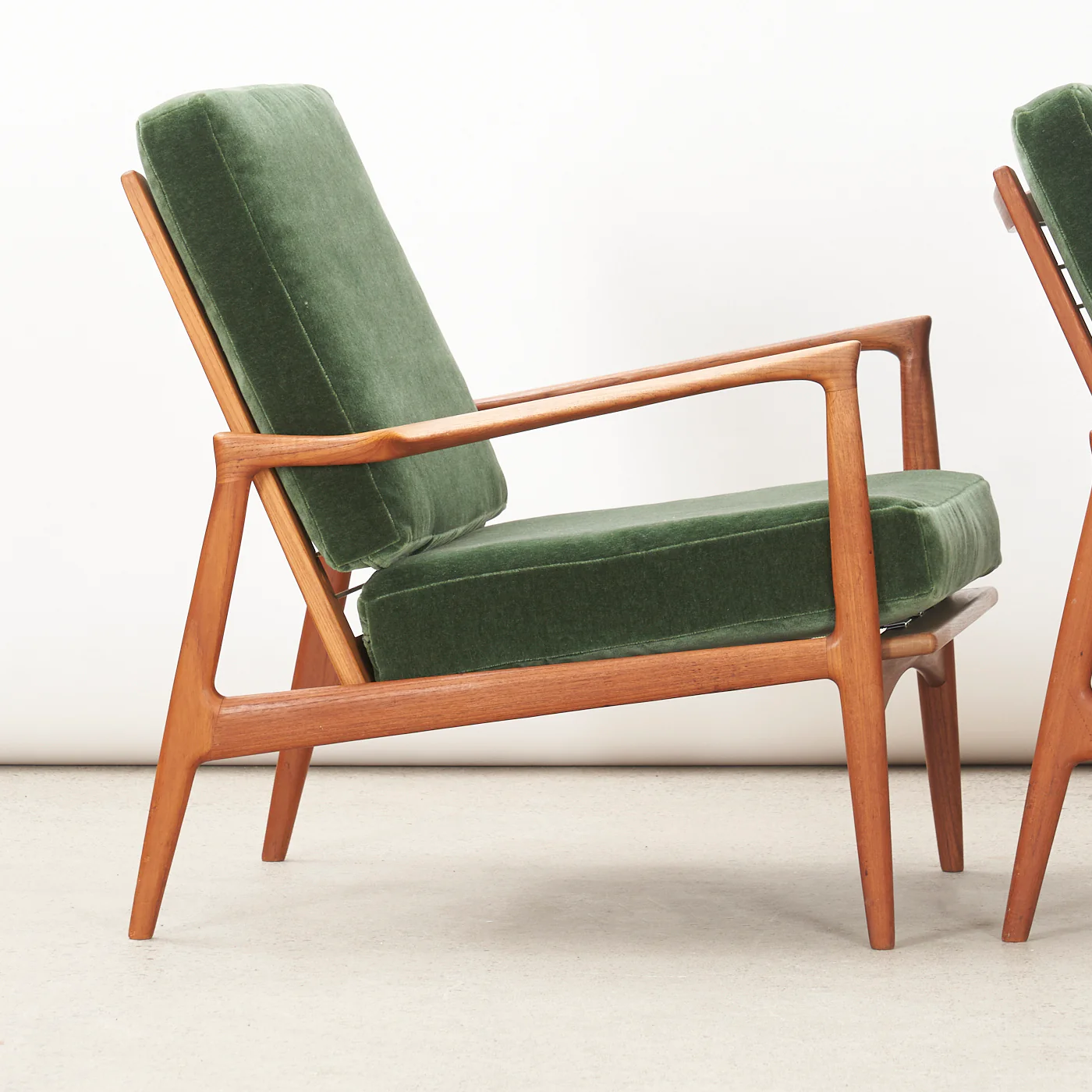 Pair of Teak Lounge Chairs by Ib Kofod-Larson for Selig, Denmark - Image 3