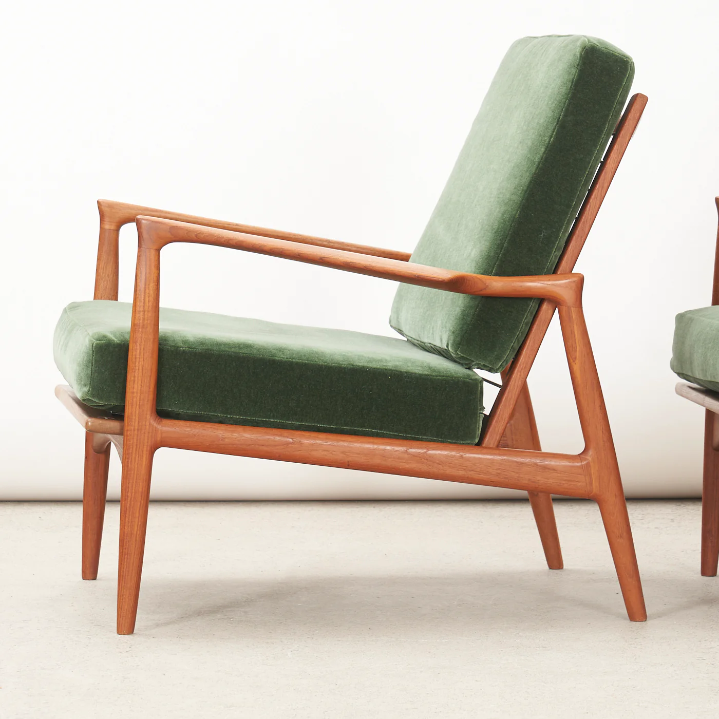 Pair of Teak Lounge Chairs by Ib Kofod-Larson for Selig, Denmark - Image 7
