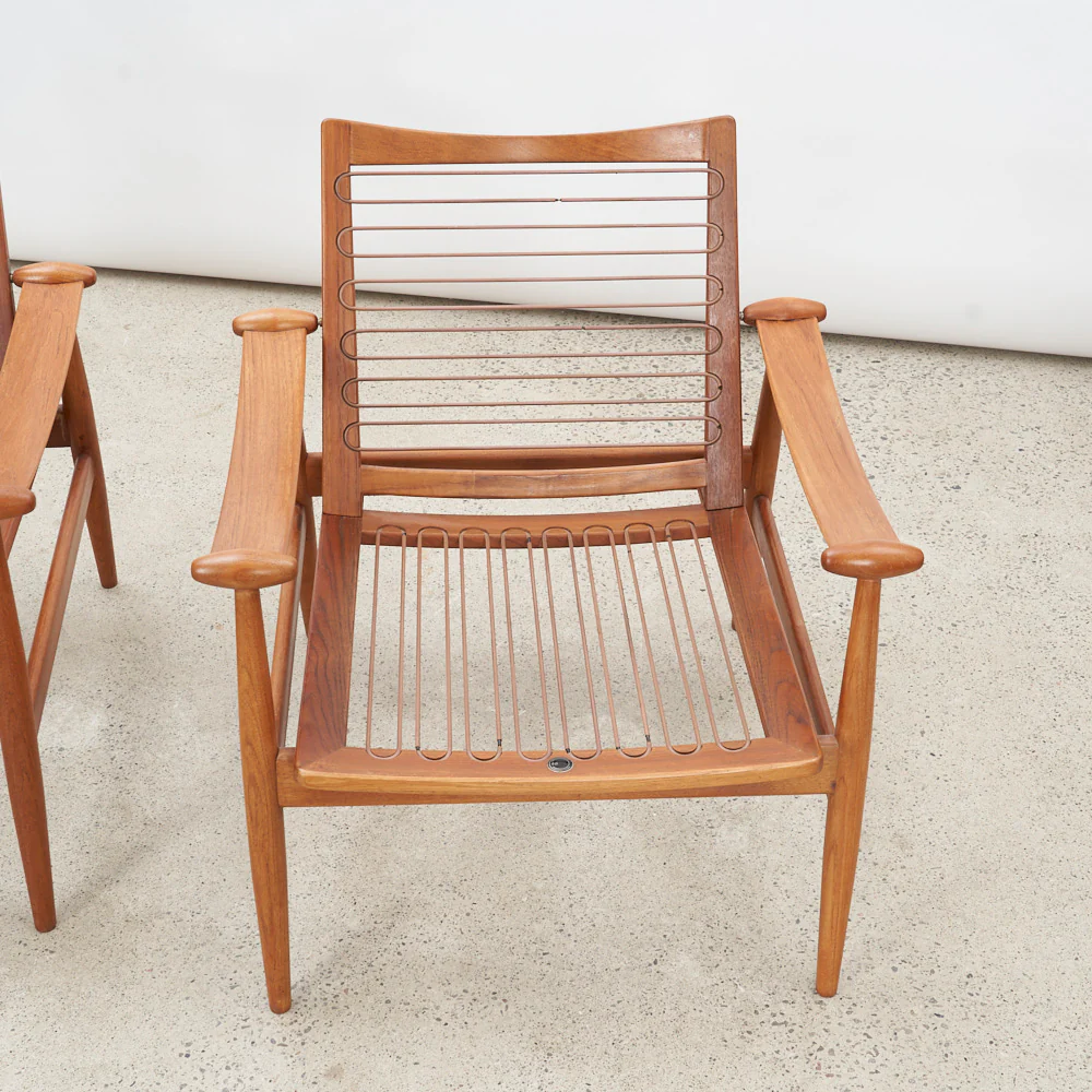 Pair of Teak 'Model 133' aka 'Spade' Lounge Chairs by Finn Juhl for France & Daverkosen, Denmark - Image 20