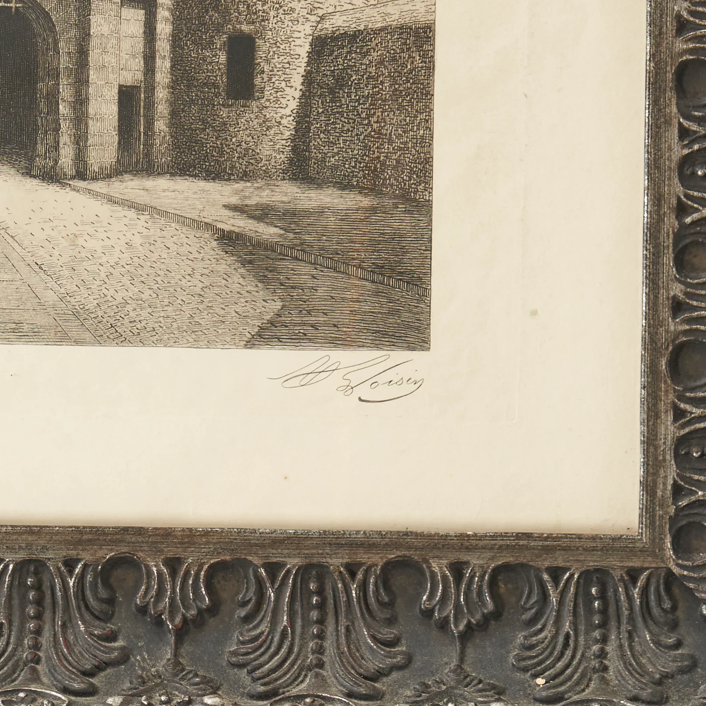 'Porte de l'Avencée Mont Saint-Michel' Etching by Henry Voisin - Image 4