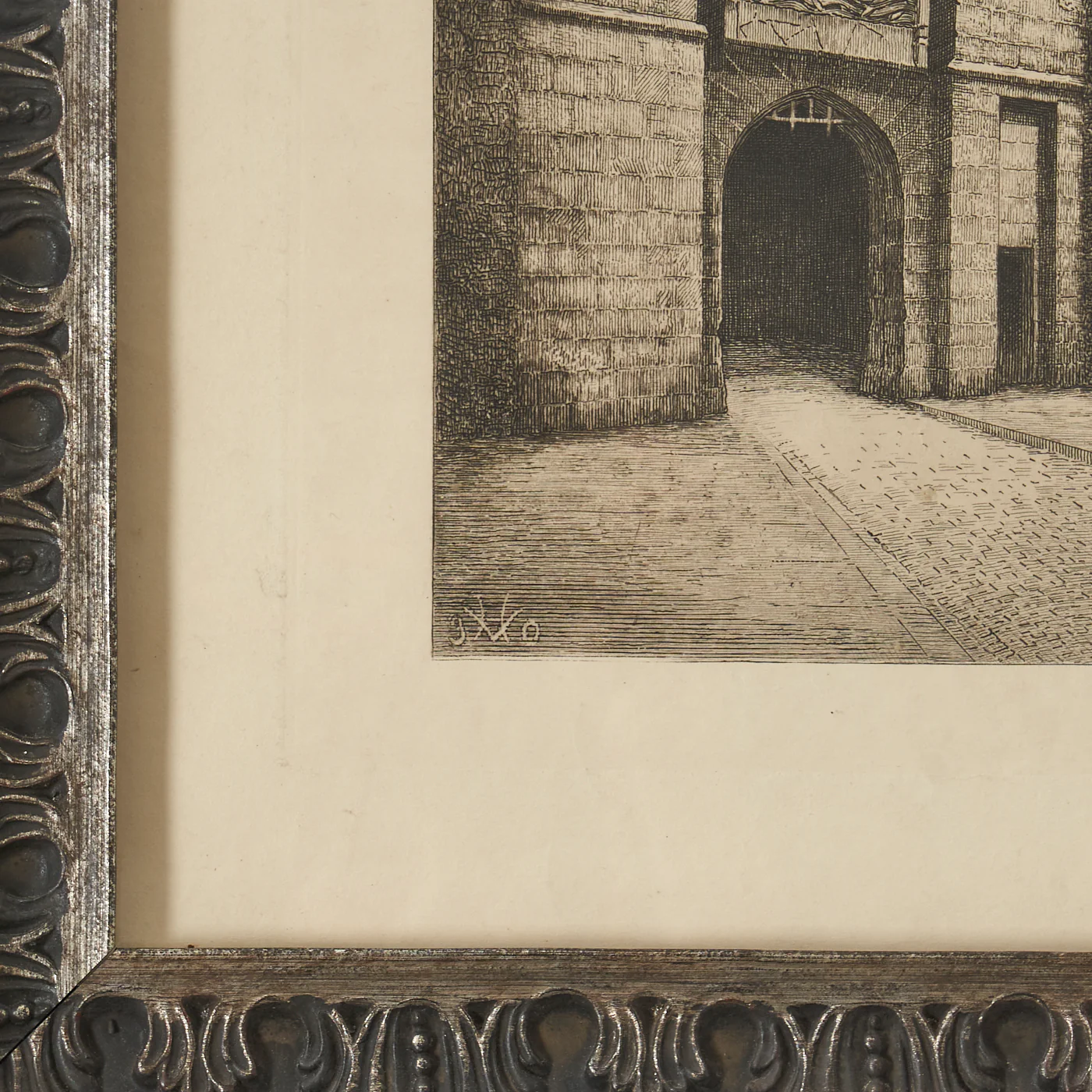 'Porte de l'Avencée Mont Saint-Michel' Etching by Henry Voisin - Image 5