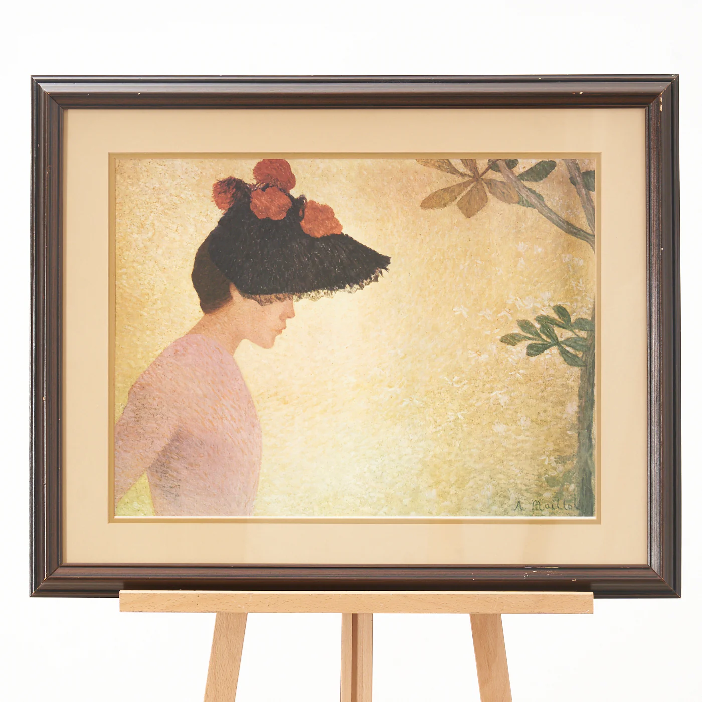 'Profile of a Young Woman' Print by Aristide Mailol
