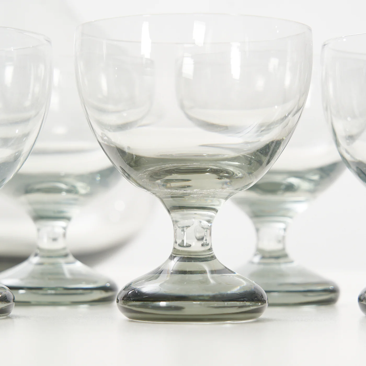 ‘Ramona’ Smoked Glass Carafe & Wine Glasses by Per Lütken for Holmegaard, Denmark - Image 10
