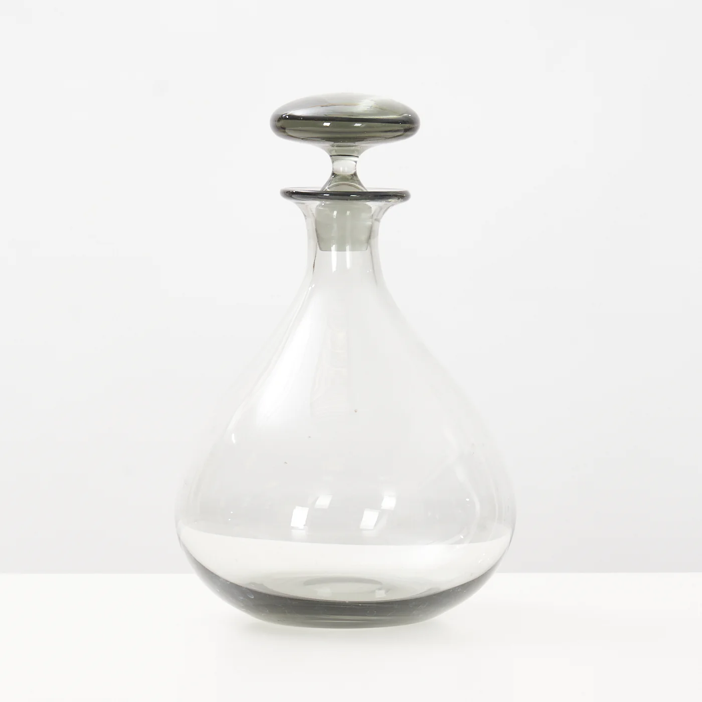 ‘Ramona’ Smoked Glass Carafe & Wine Glasses by Per Lütken for Holmegaard, Denmark - Image 3