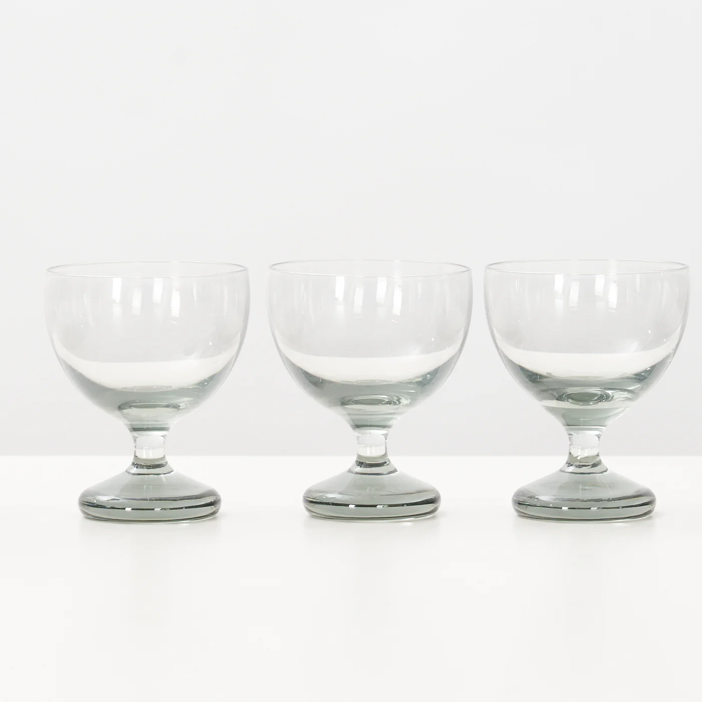 ‘Ramona’ Smoked Glass Carafe & Wine Glasses by Per Lütken for Holmegaard, Denmark - Image 4