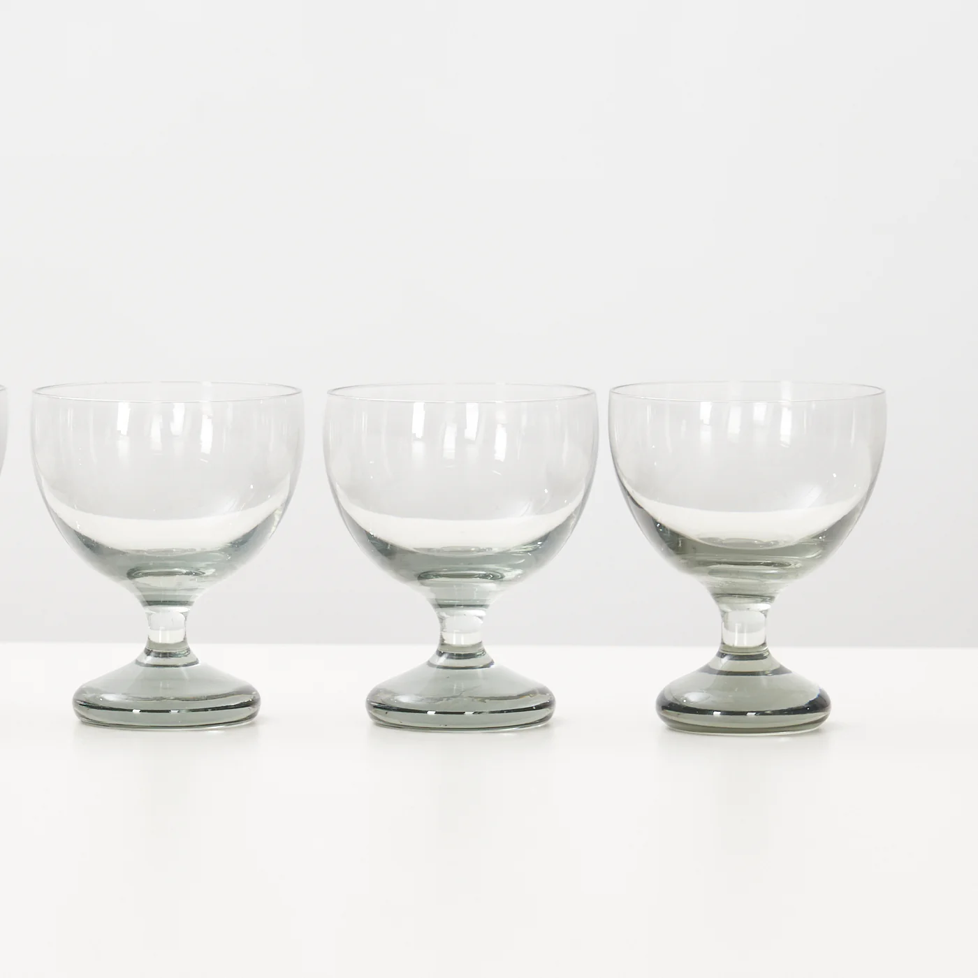 ‘Ramona’ Smoked Glass Carafe & Wine Glasses by Per Lütken for Holmegaard, Denmark - Image 5