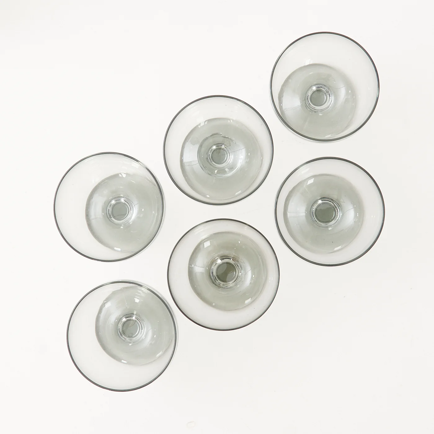 ‘Ramona’ Smoked Glass Carafe & Wine Glasses by Per Lütken for Holmegaard, Denmark - Image 7