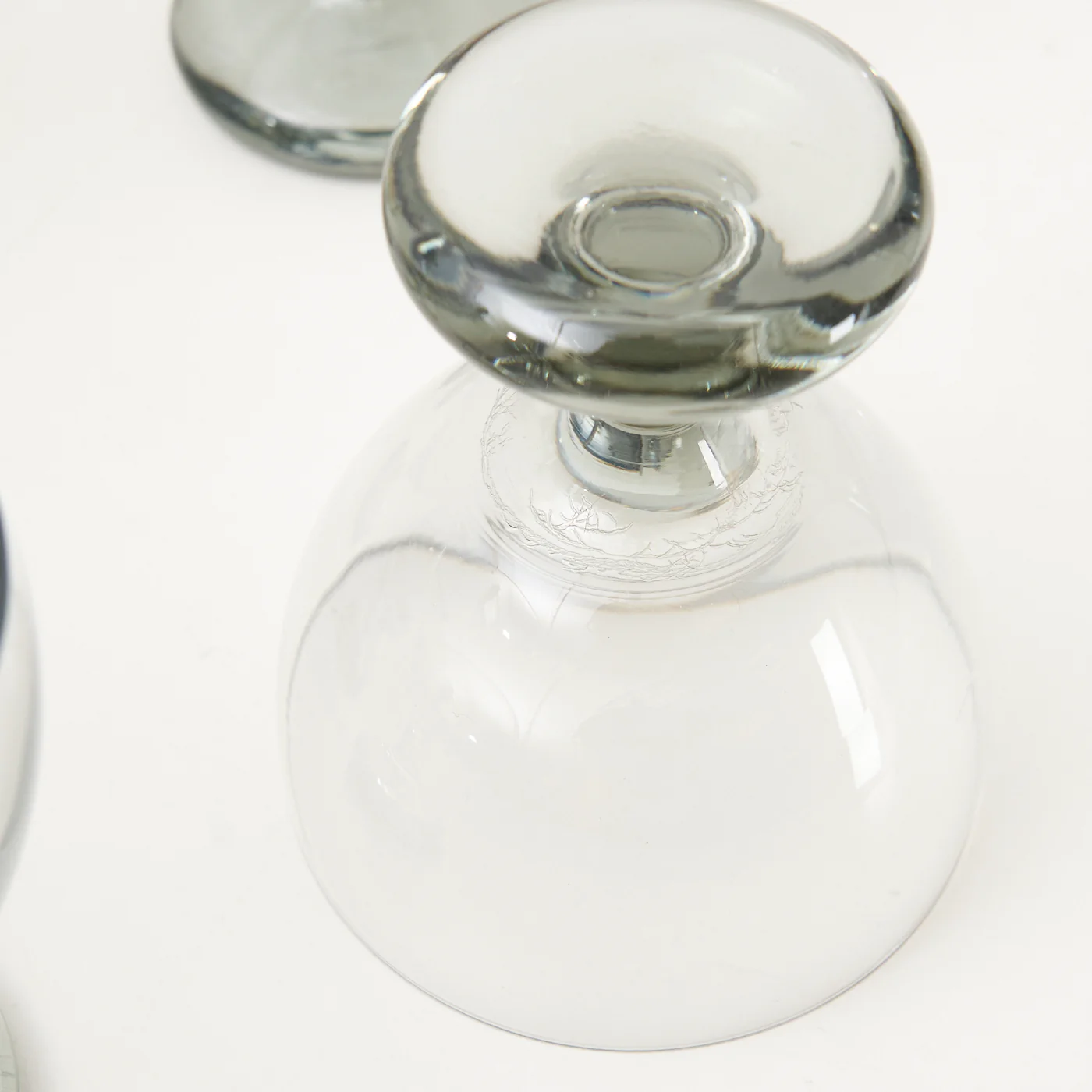 ‘Ramona’ Smoked Glass Carafe & Wine Glasses by Per Lütken for Holmegaard, Denmark - Image 9