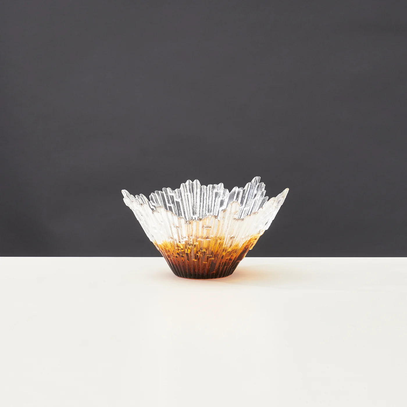 'Revontulet' Series Glass Bowl by Tauno Wirkkala for Humppila, Finland