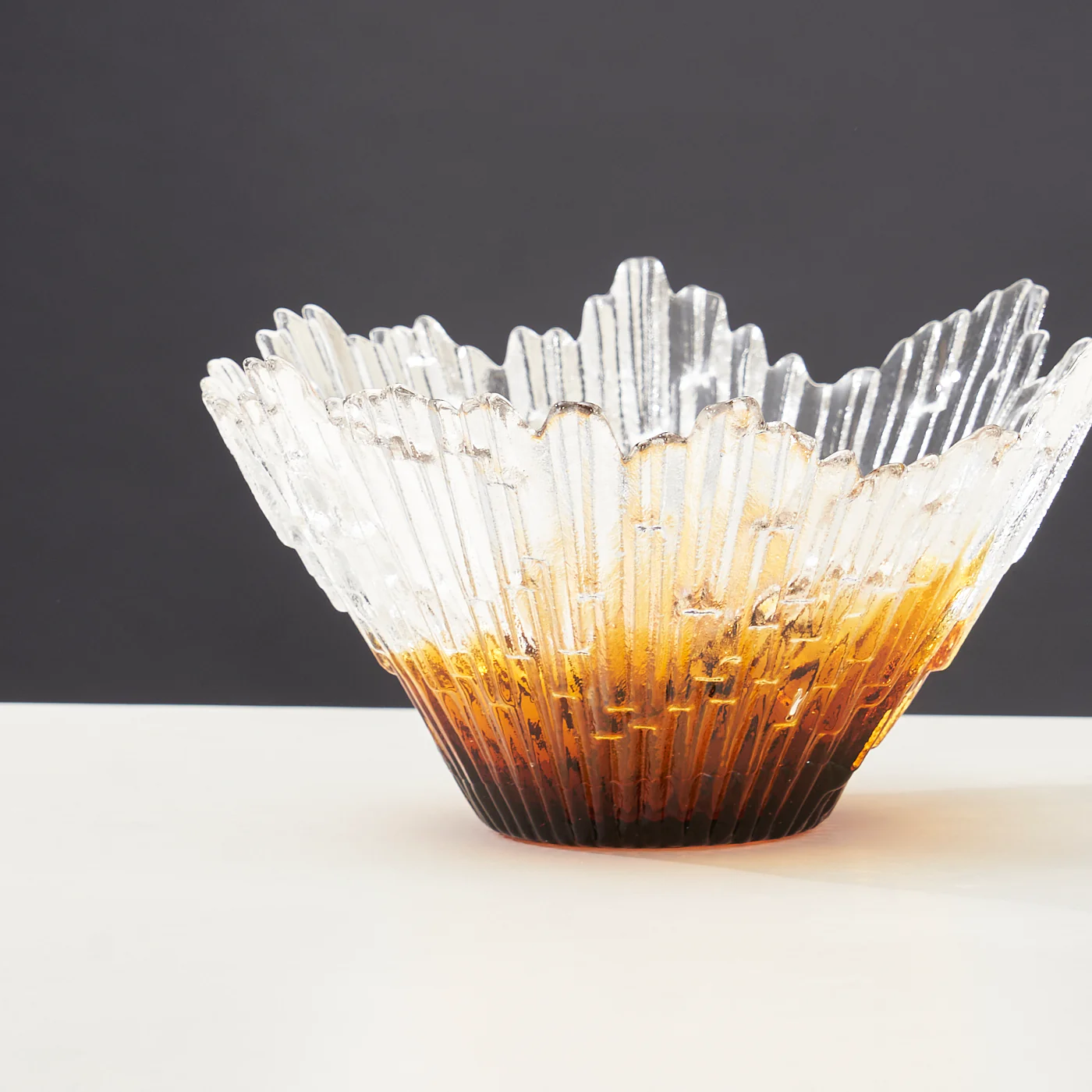 'Revontulet' Series Glass Bowl by Tauno Wirkkala for Humppila, Finland - Image 4