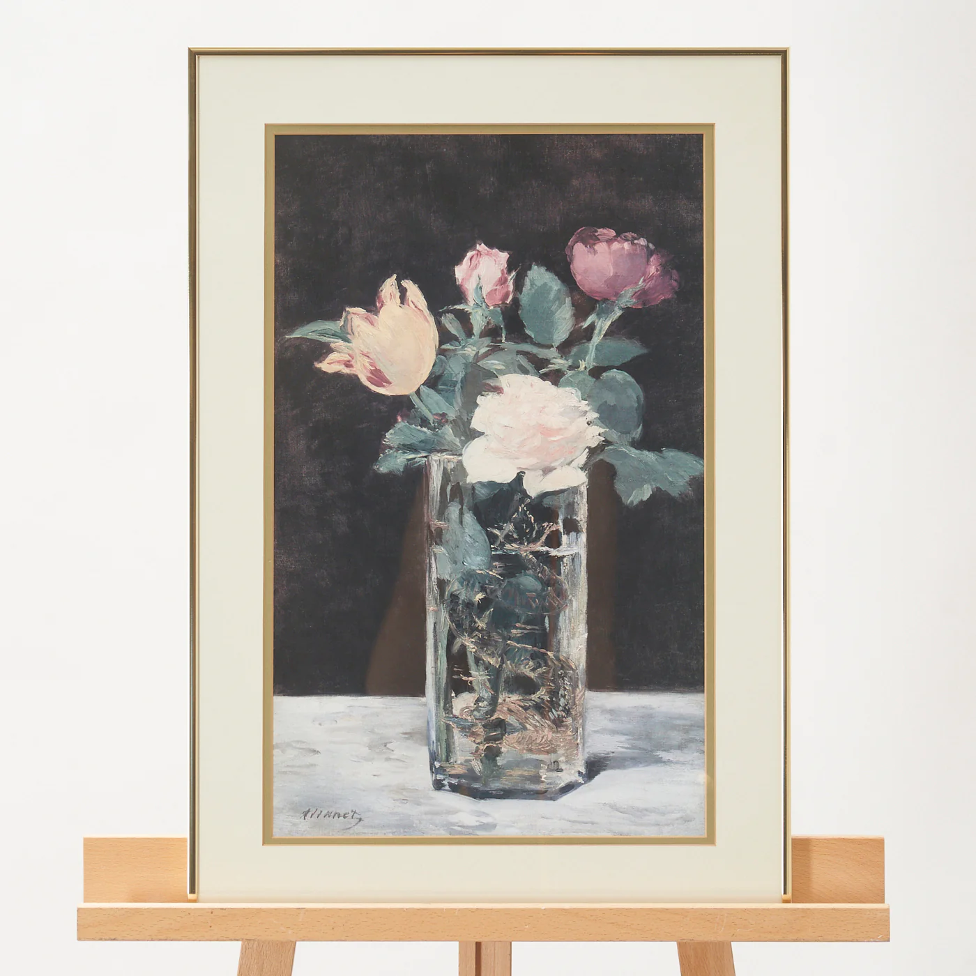 'Roses With Tulips in a Dragon Vase' Print By Edouard Manet