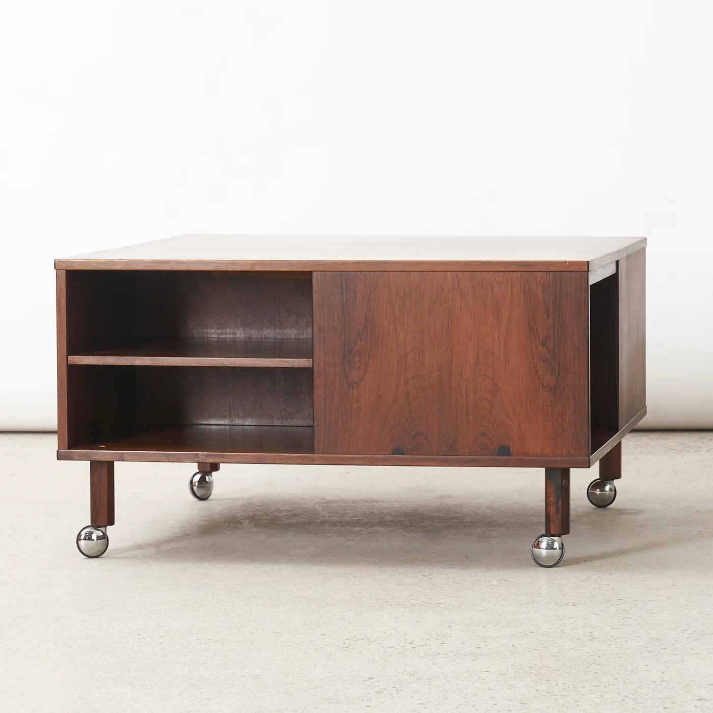 Rosewood 'Cubus' Rolling Coffee Table by Peter Løvig Nielsen, Denmark - Image 3