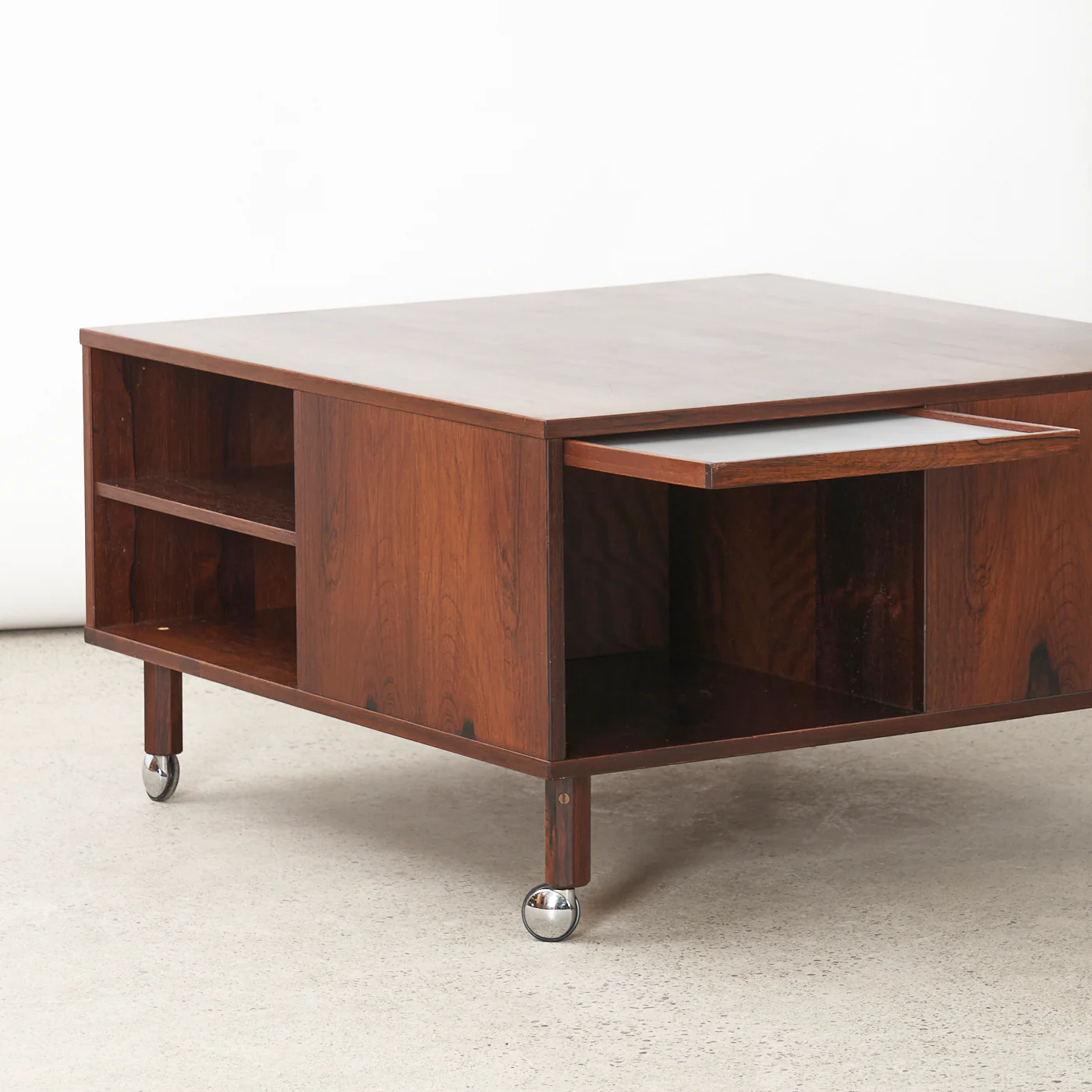 Rosewood 'Cubus' Rolling Coffee Table by Peter Løvig Nielsen, Denmark - Image 6