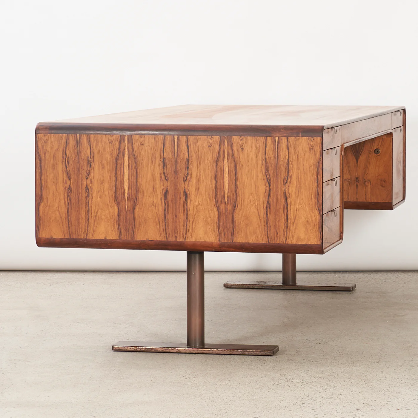 Rosewood Executive Desk by Leif Jacobsen - Image 4