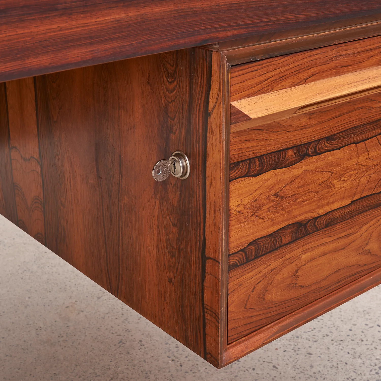 Rosewood Executive Desk by Torbjørn Afdal for Bruksbo, Norway - Image 11