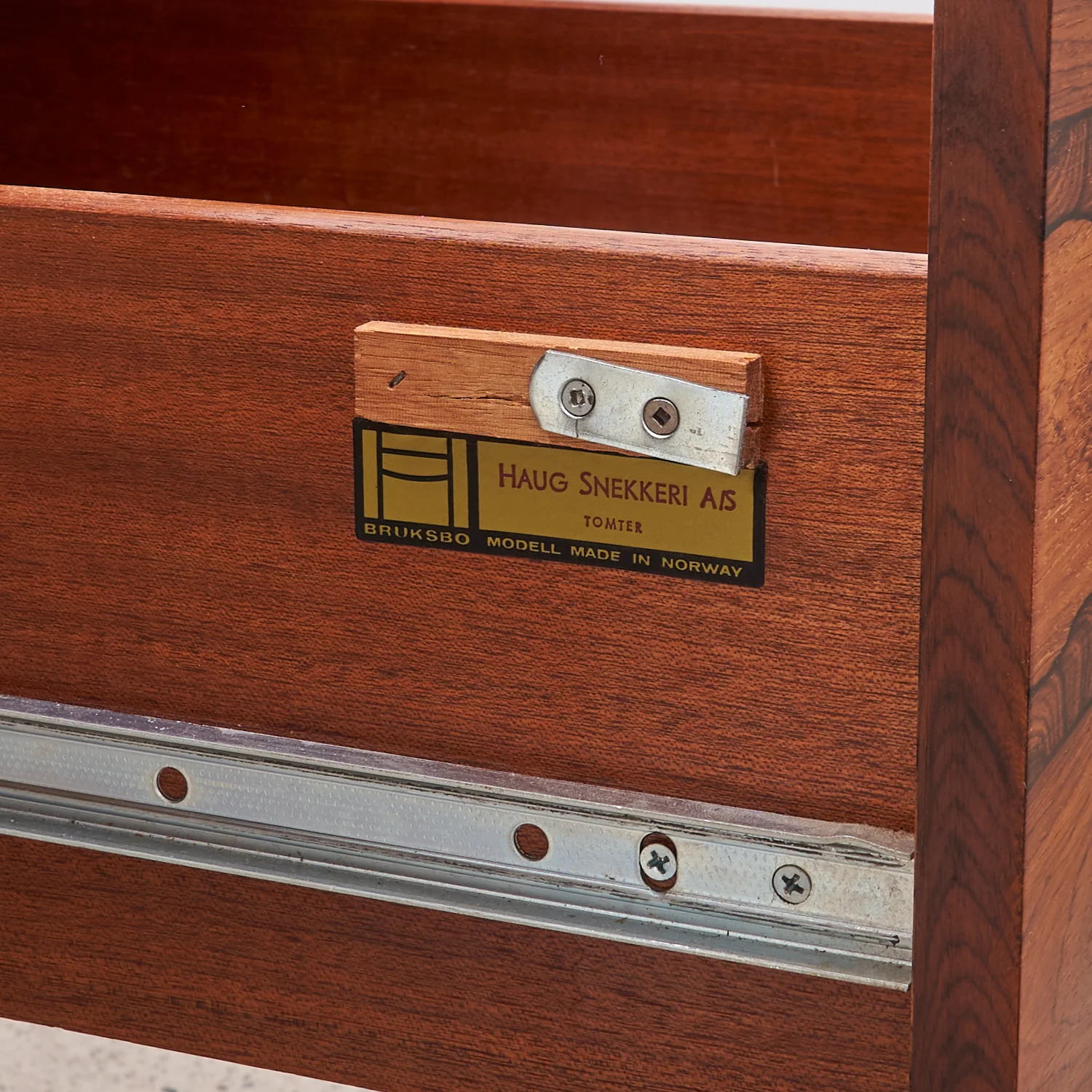 Rosewood Executive Desk by Torbjørn Afdal for Bruksbo, Norway - Image 12