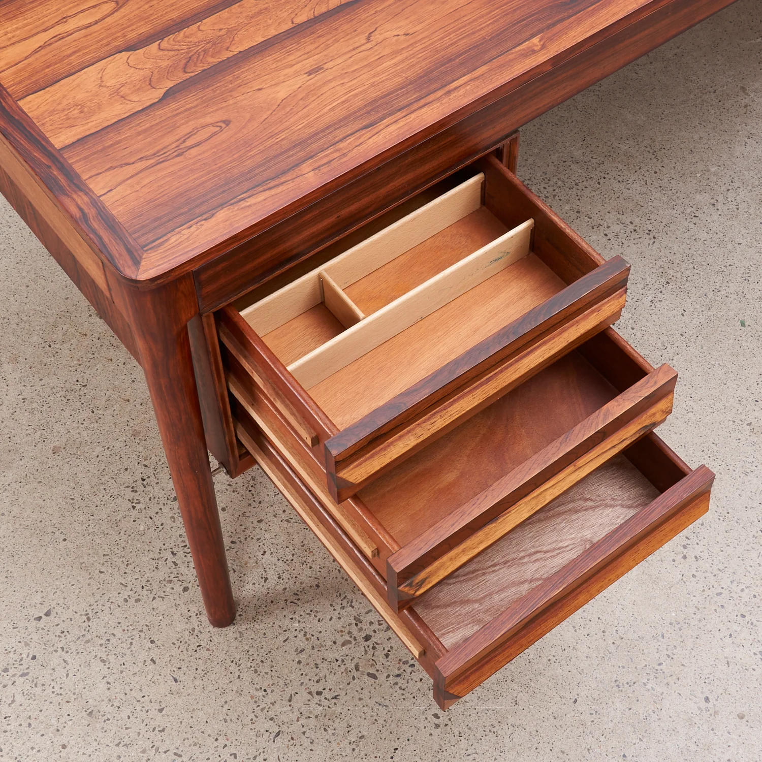 Rosewood Executive Desk by Torbjørn Afdal for Bruksbo, Norway - Image 4