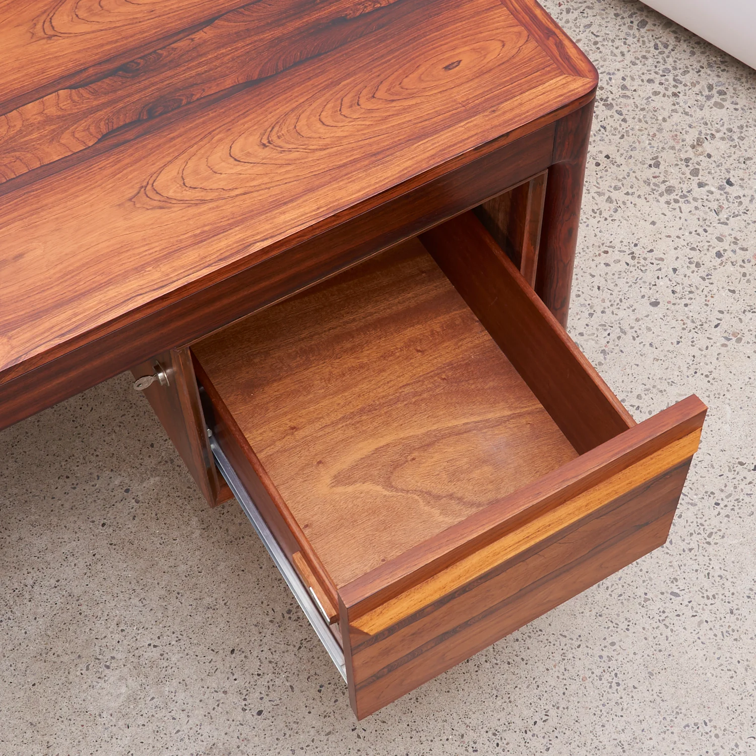 Rosewood Executive Desk by Torbjørn Afdal for Bruksbo, Norway - Image 8
