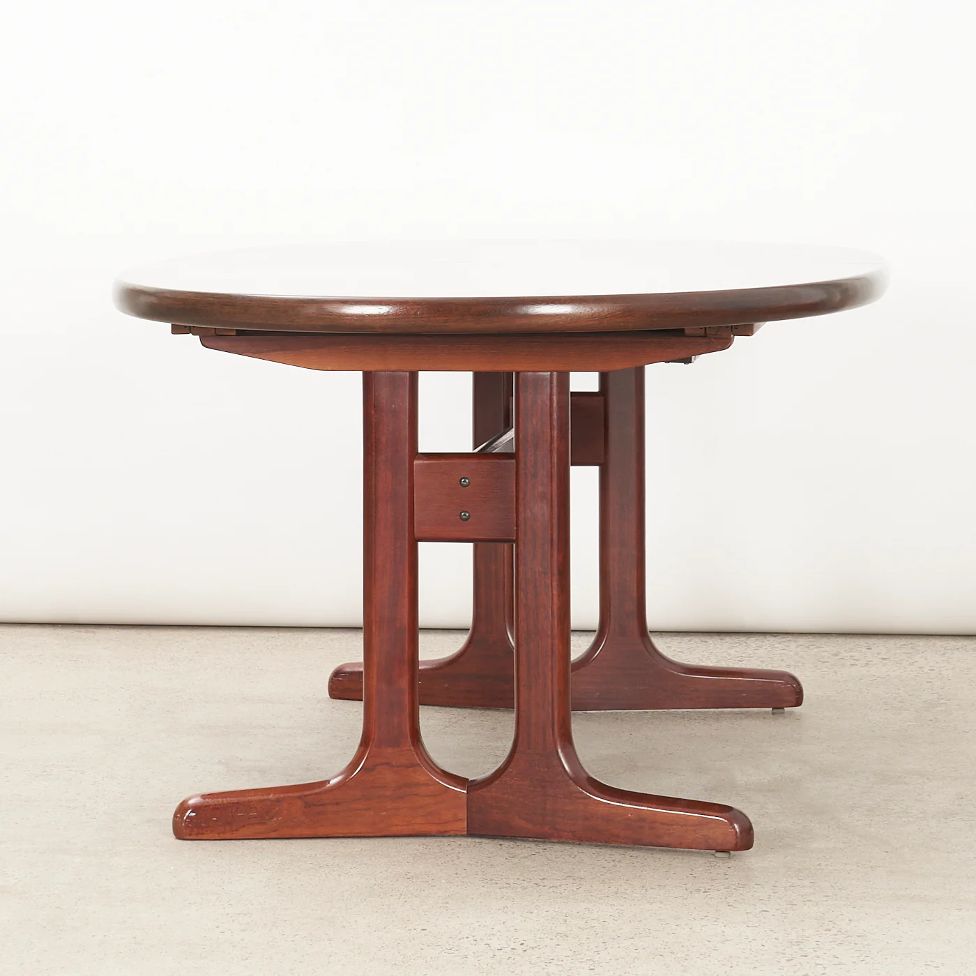 Rosewood Pedestal Jack-Knife Dining Table - Image 4