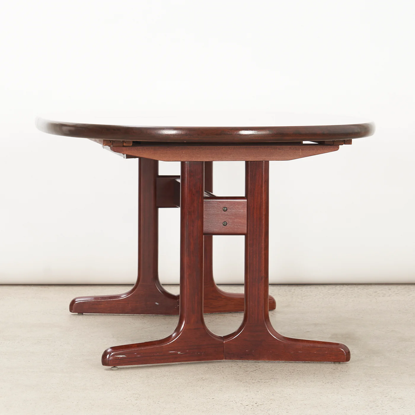 Rosewood Pedestal Jack-Knife Dining Table - Image 8