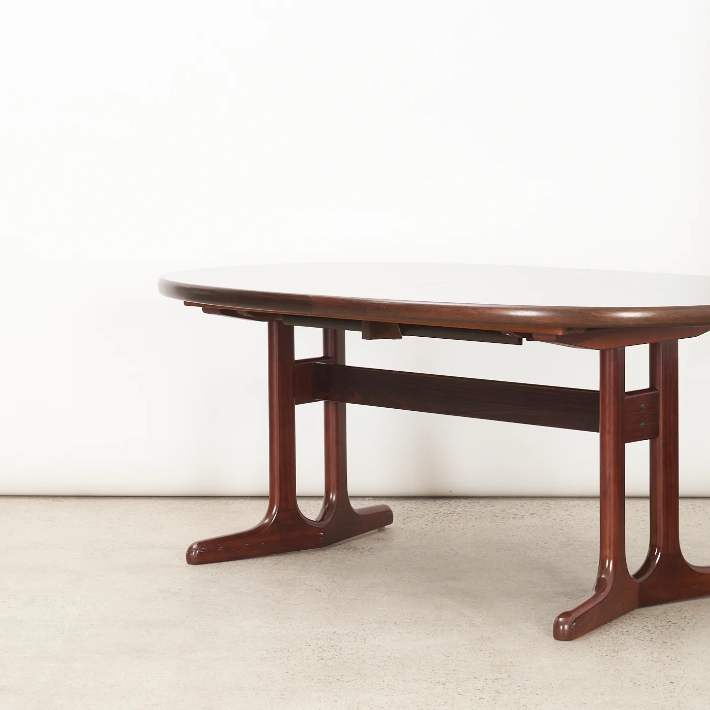 Rosewood Pedestal Jack-Knife Dining Table - Image 9