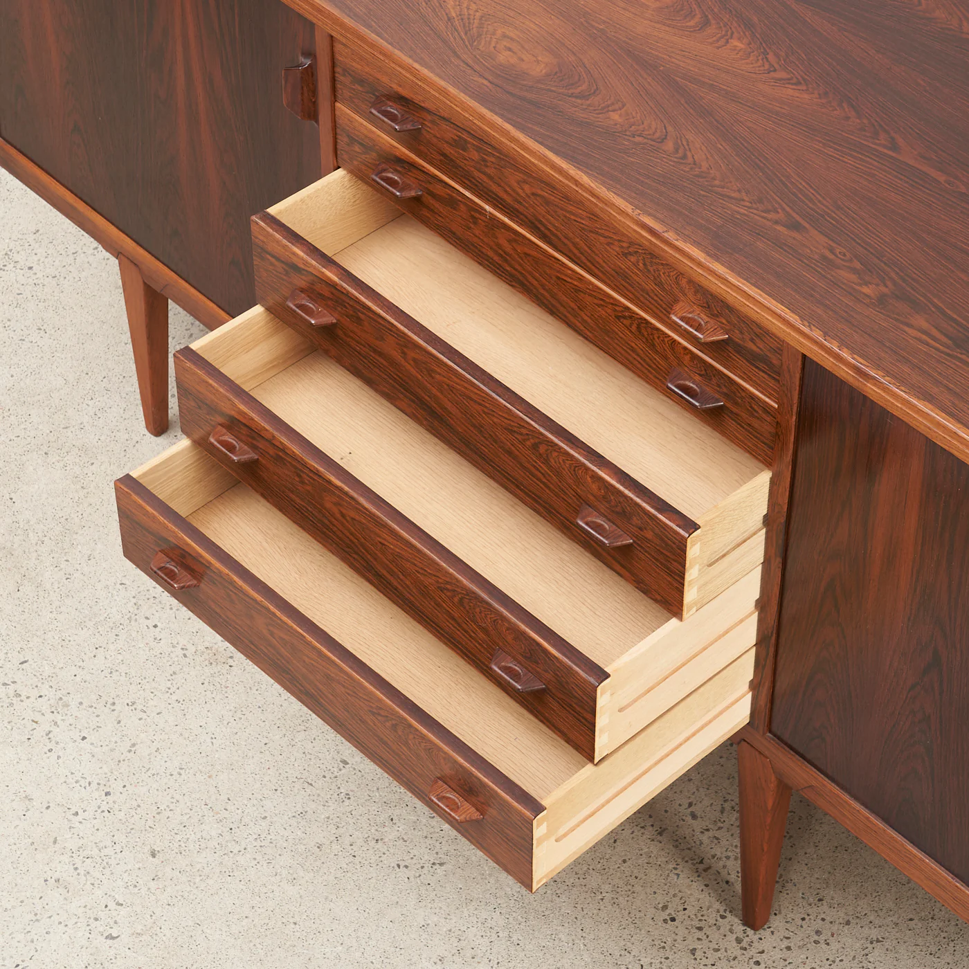 Rosewood Sideboard by Henry Rosengren Hansen, Denmark - Image 13