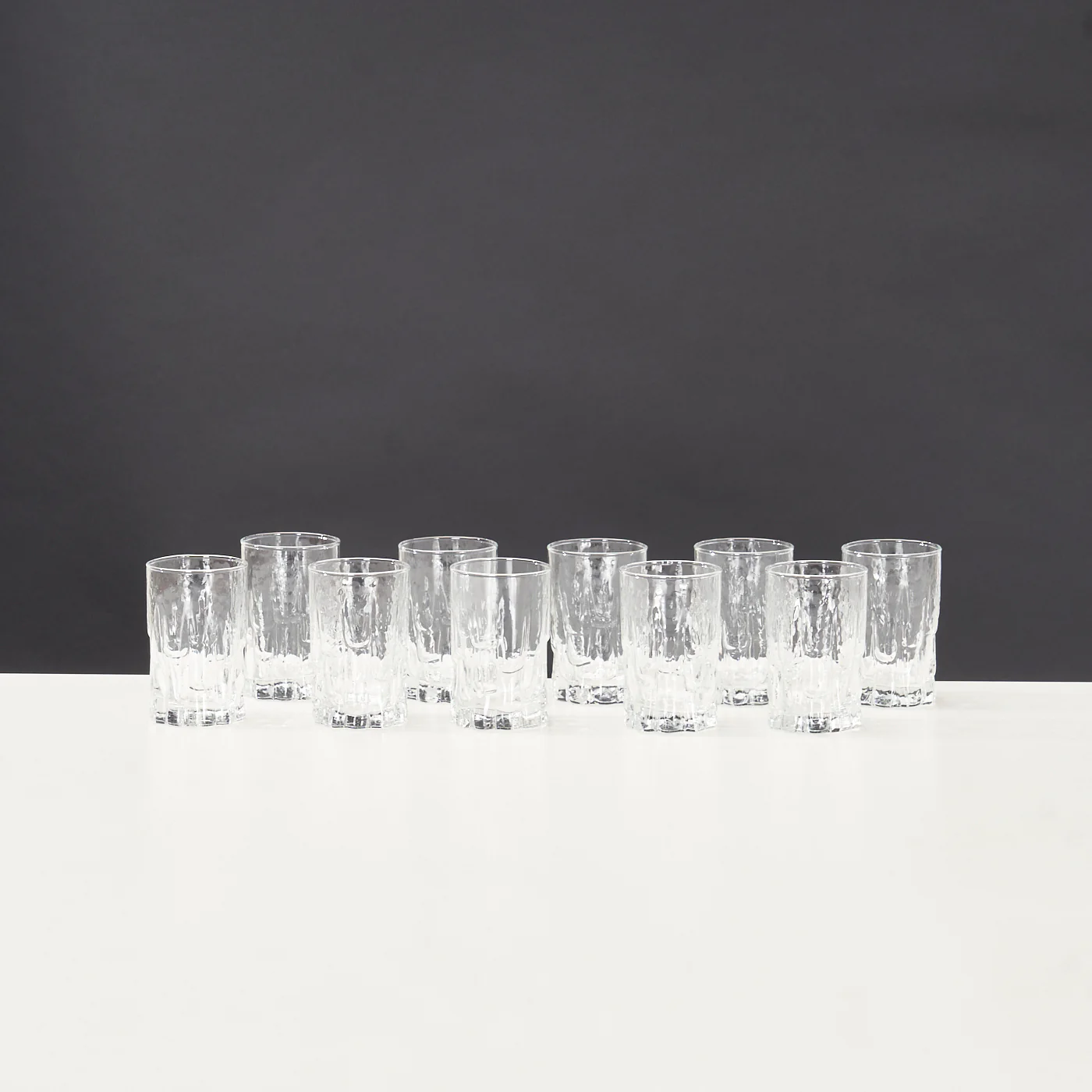 Set of 10 'Vista' Glass Tumblers by Ravenhead, UK