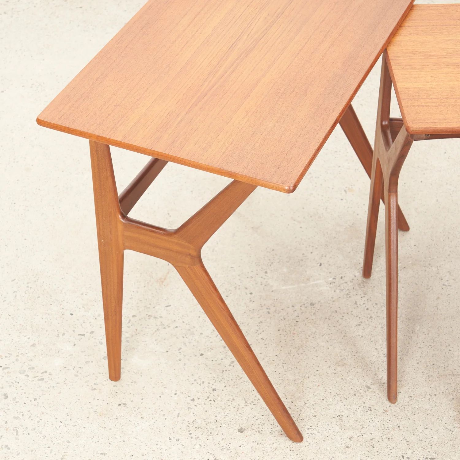 Set of 3 Teak Nesting Tables by Johannes Andersen for CFC Silkeborg, Denmark - Image 7