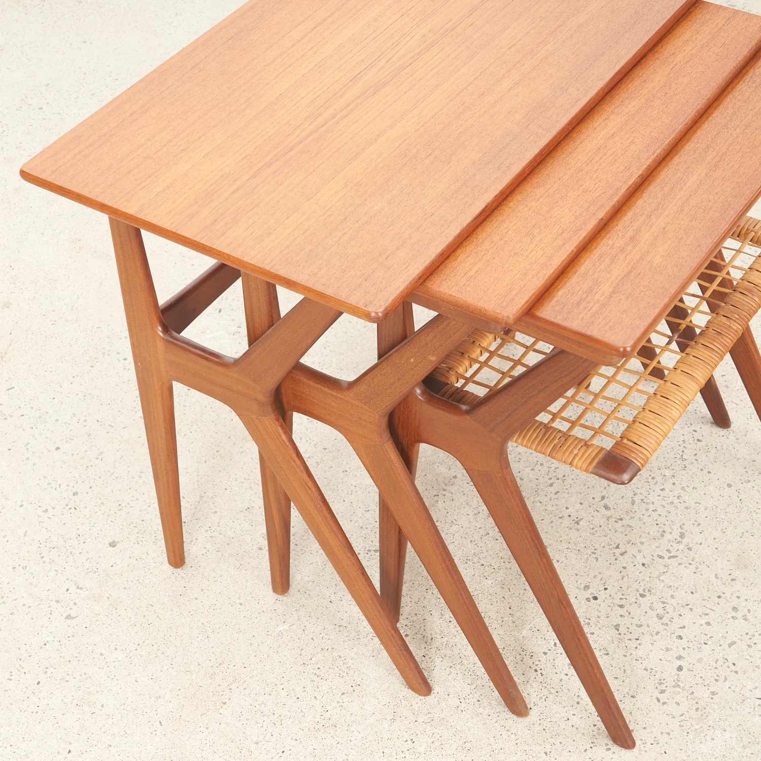 Set of 3 Teak Nesting Tables by Johannes Andersen for CFC Silkeborg, Denmark - Image 8