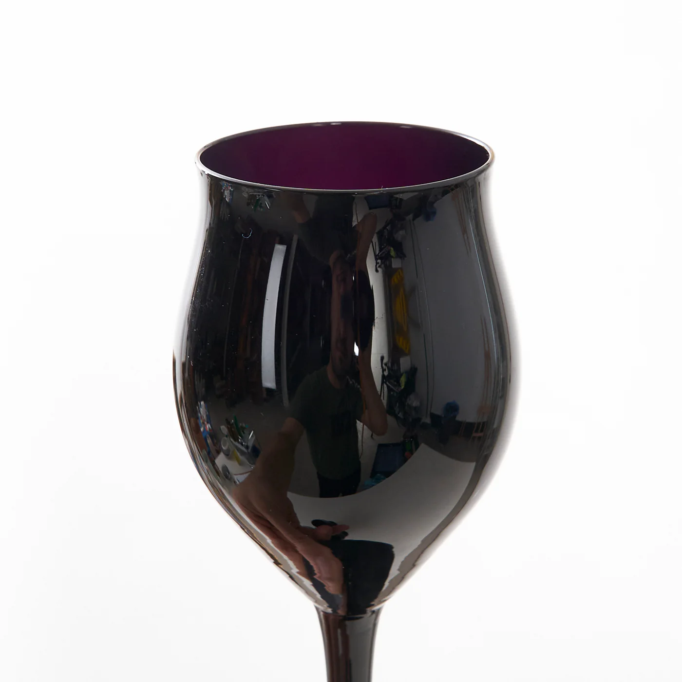 Set of 4 Amethyst Wine Glasses by Belkraft, Germany - Image 6