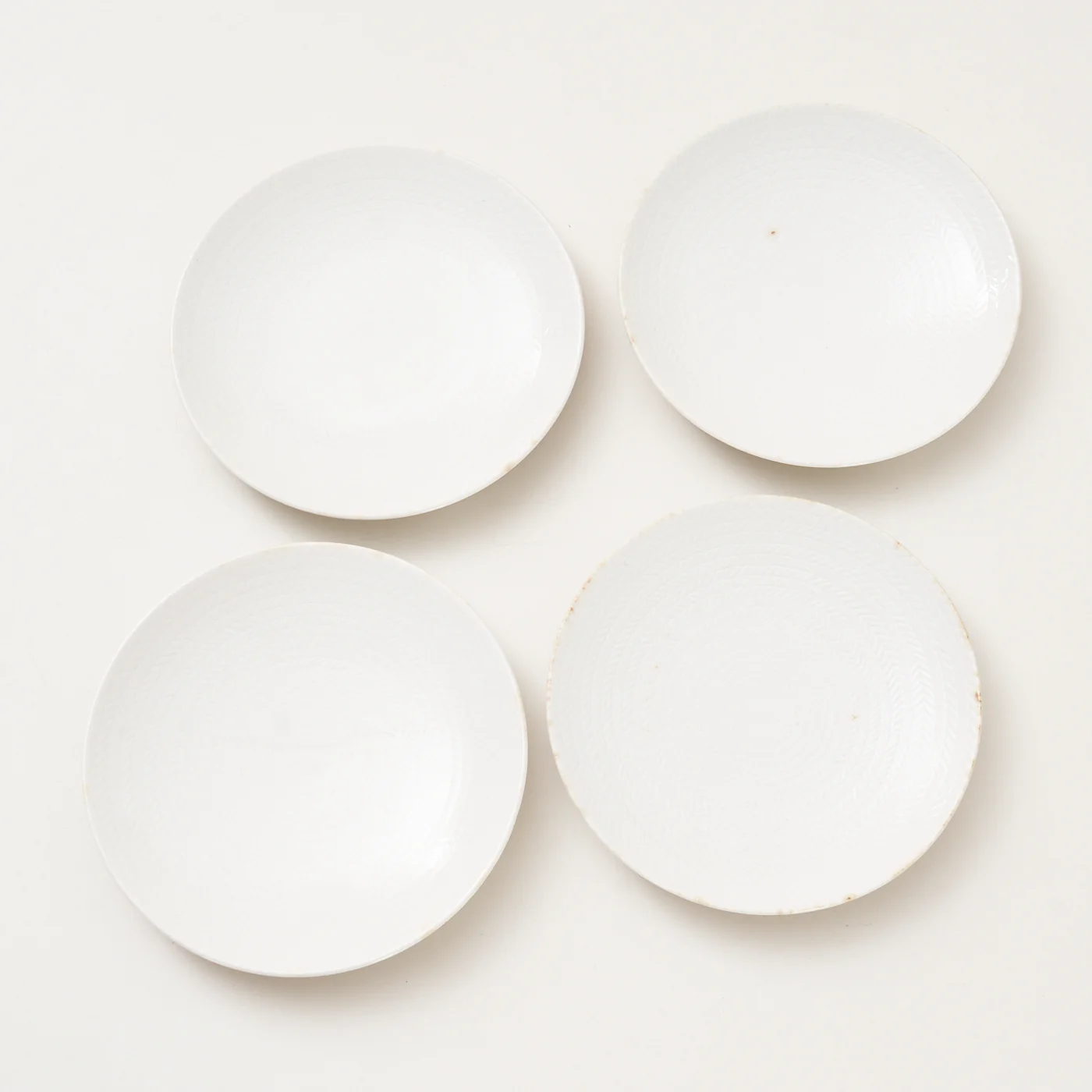 Set of 4 Ceramic 'Blue Fire' Dessert Plates by Hertha Bengtson for Rörstrand, Sweden - Image 2