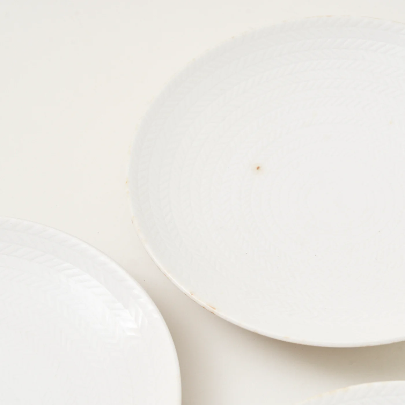 Set of 4 Ceramic 'Blue Fire' Dessert Plates by Hertha Bengtson for Rörstrand, Sweden - Image 5