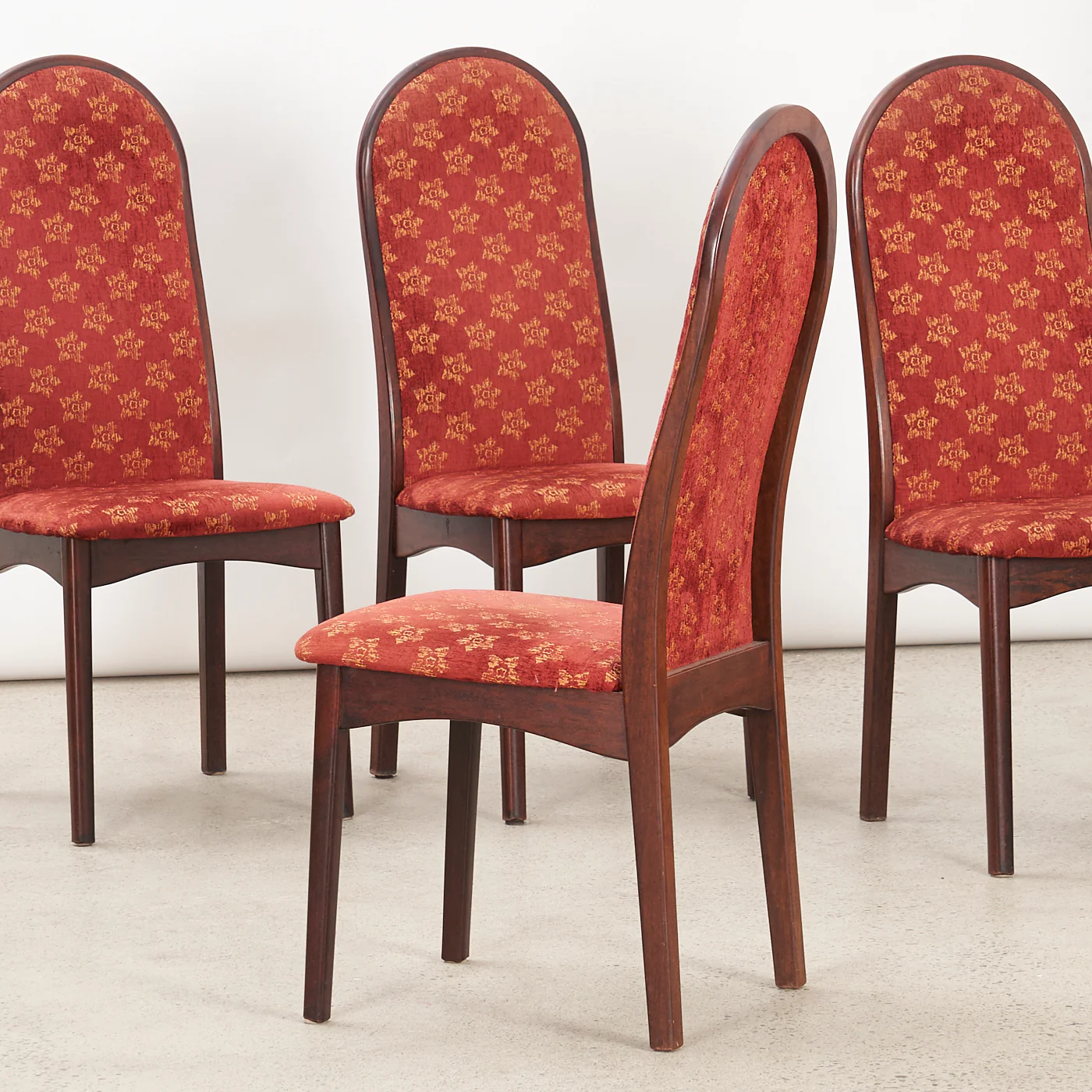 Set of 4 High Back Rosewood Dining Chairs by Svegards, Sweden - Image 13